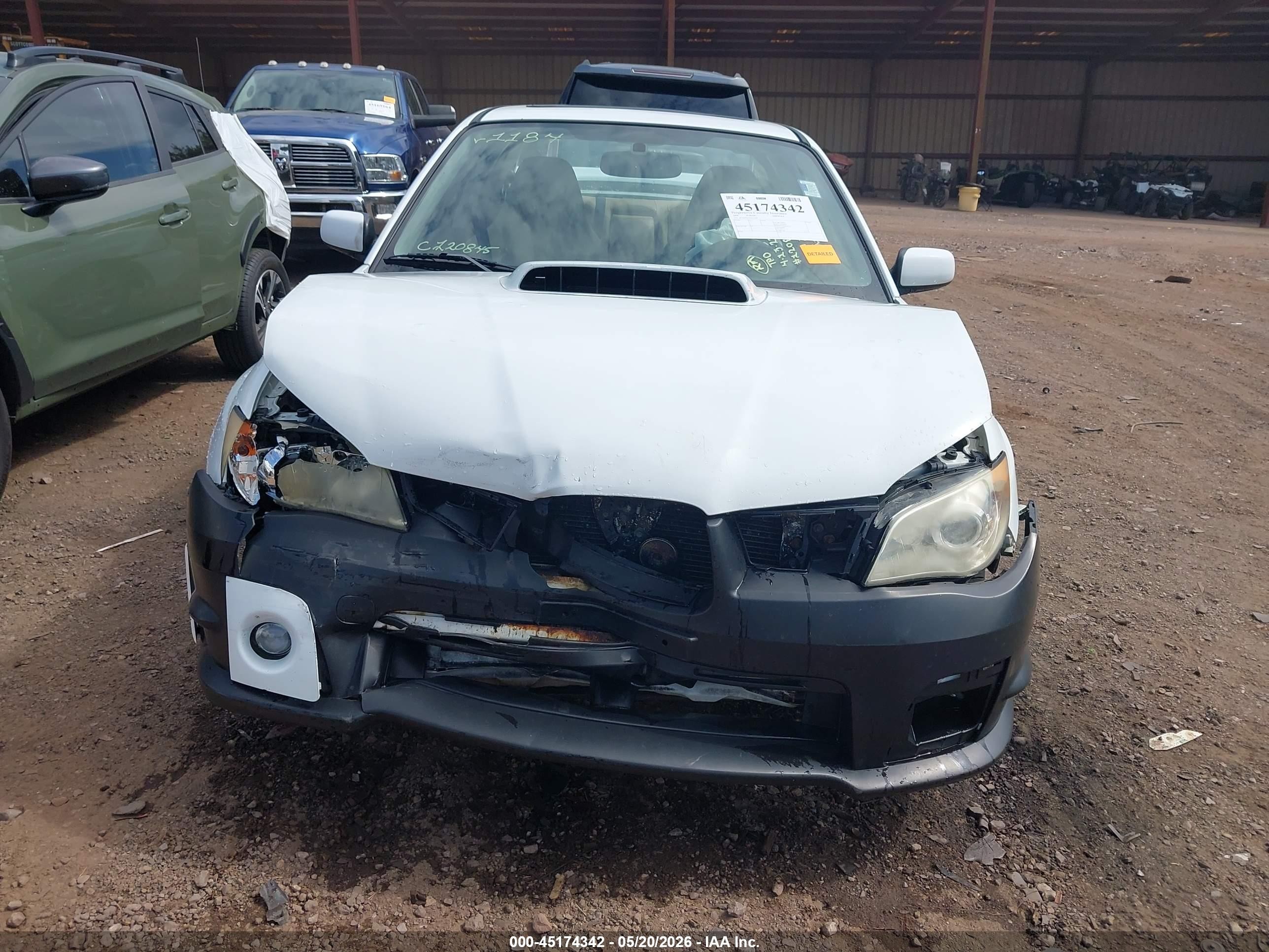 2006 Subaru Impreza Wrx/wrx Limited/wrx Tr Белый vin: JF1GD79626G511184