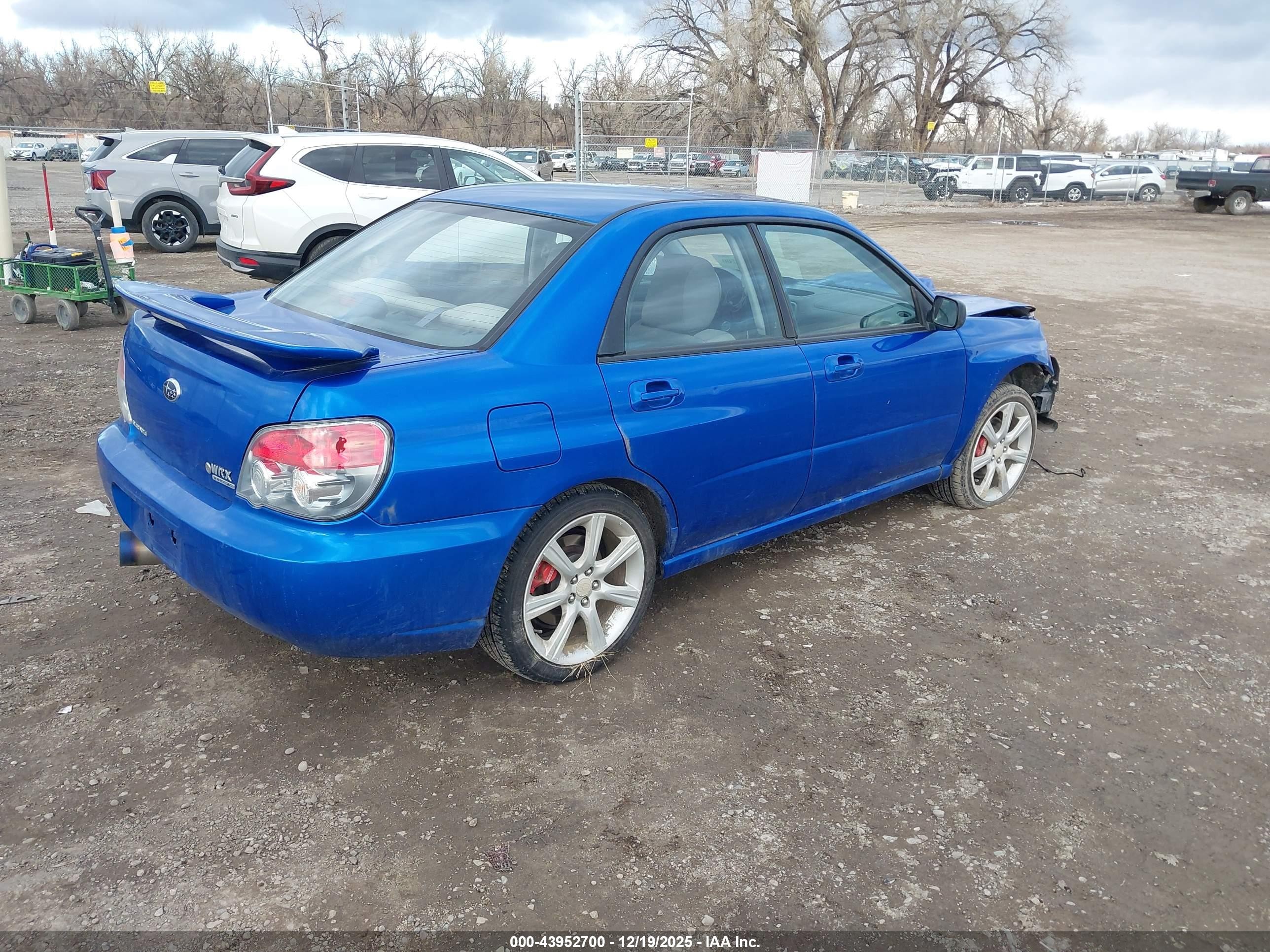 2006 Subaru Impreza Wrx/wrx Limited/wrx Tr Blue vin: JF1GD79646G503040