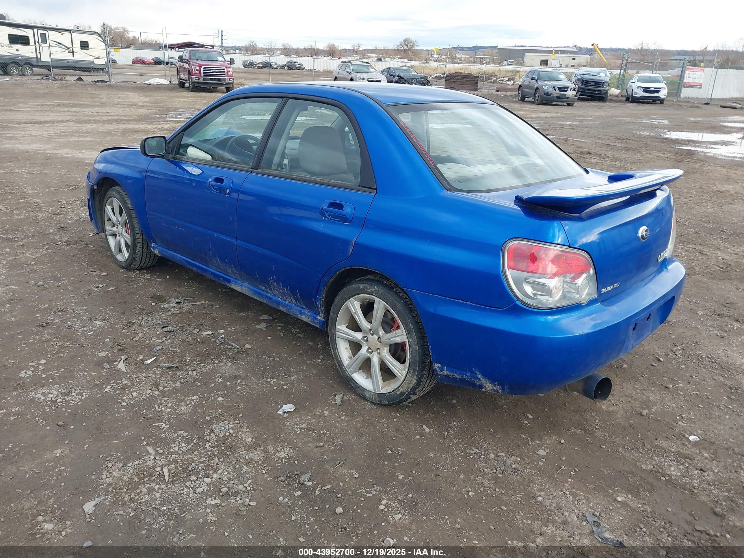 2006 Subaru Impreza Wrx/wrx Limited/wrx Tr Blue vin: JF1GD79646G503040