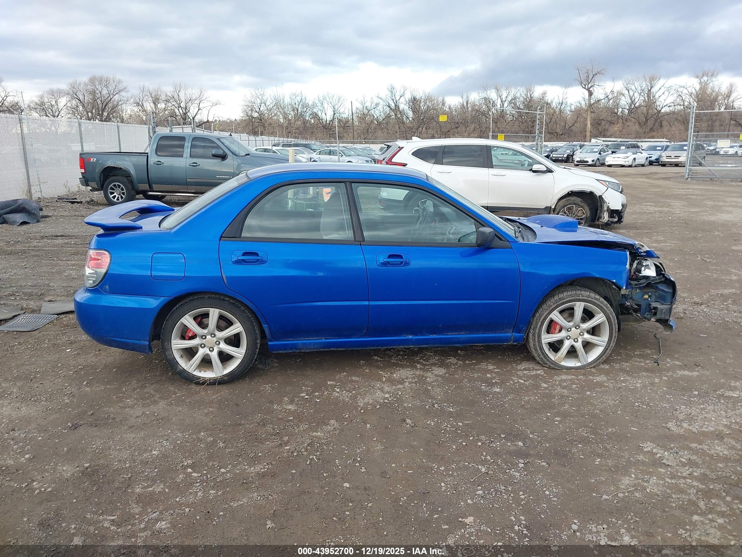 2006 Subaru Impreza Wrx/wrx Limited/wrx Tr Blue vin: JF1GD79646G503040
