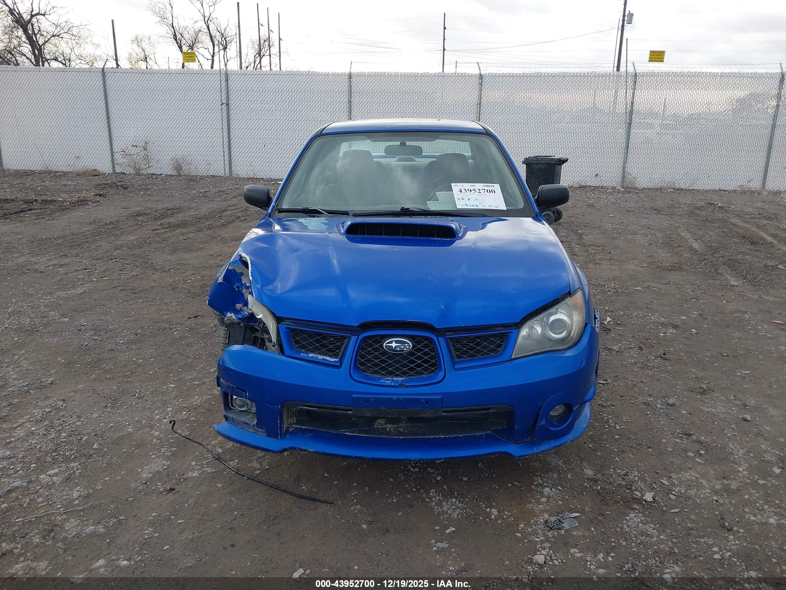2006 Subaru Impreza Wrx/wrx Limited/wrx Tr Blue vin: JF1GD79646G503040