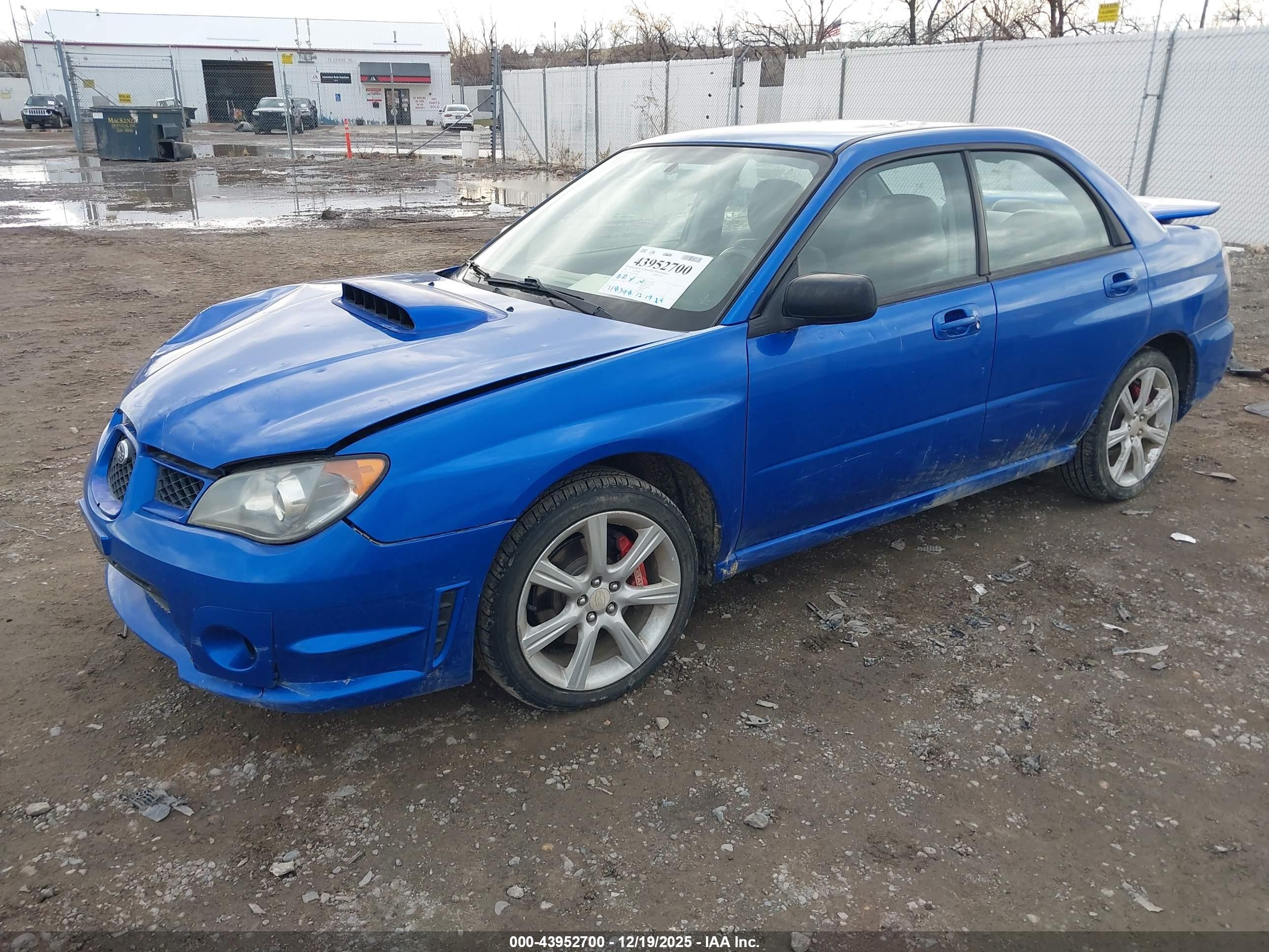 2006 Subaru Impreza Wrx/wrx Limited/wrx Tr Blue vin: JF1GD79646G503040
