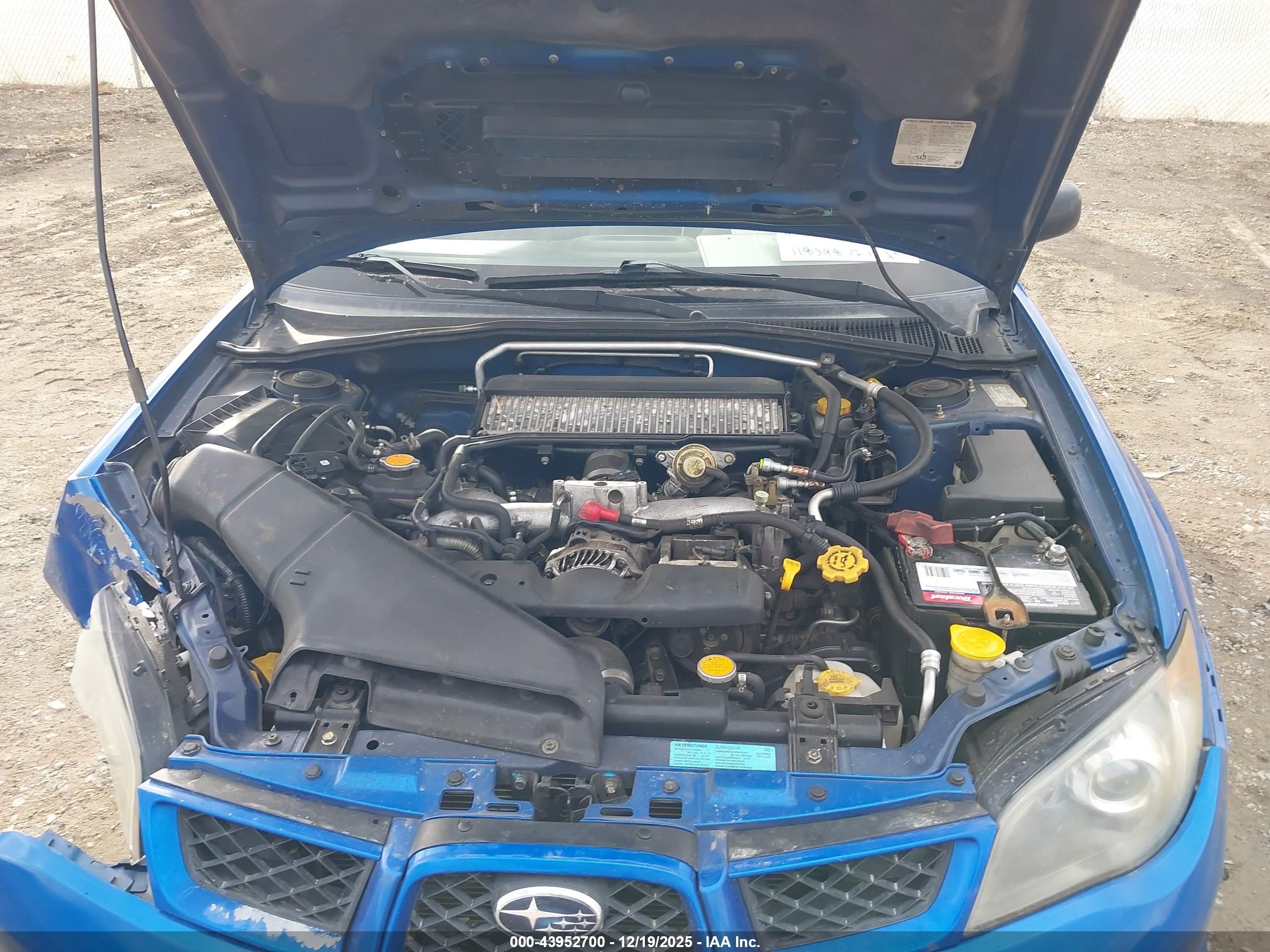 2006 Subaru Impreza Wrx/wrx Limited/wrx Tr Blue vin: JF1GD79646G503040
