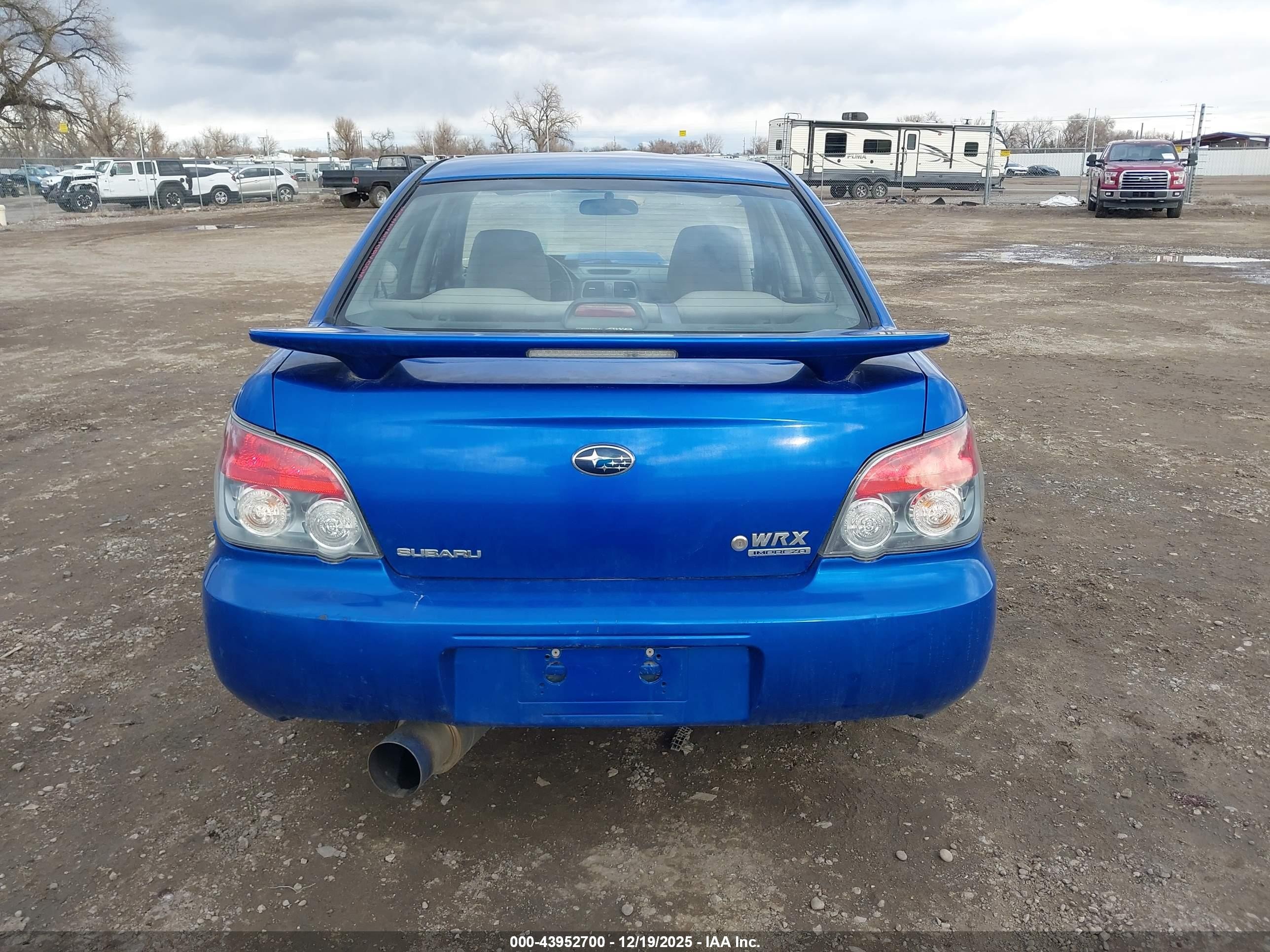 2006 Subaru Impreza Wrx/wrx Limited/wrx Tr Blue vin: JF1GD79646G503040