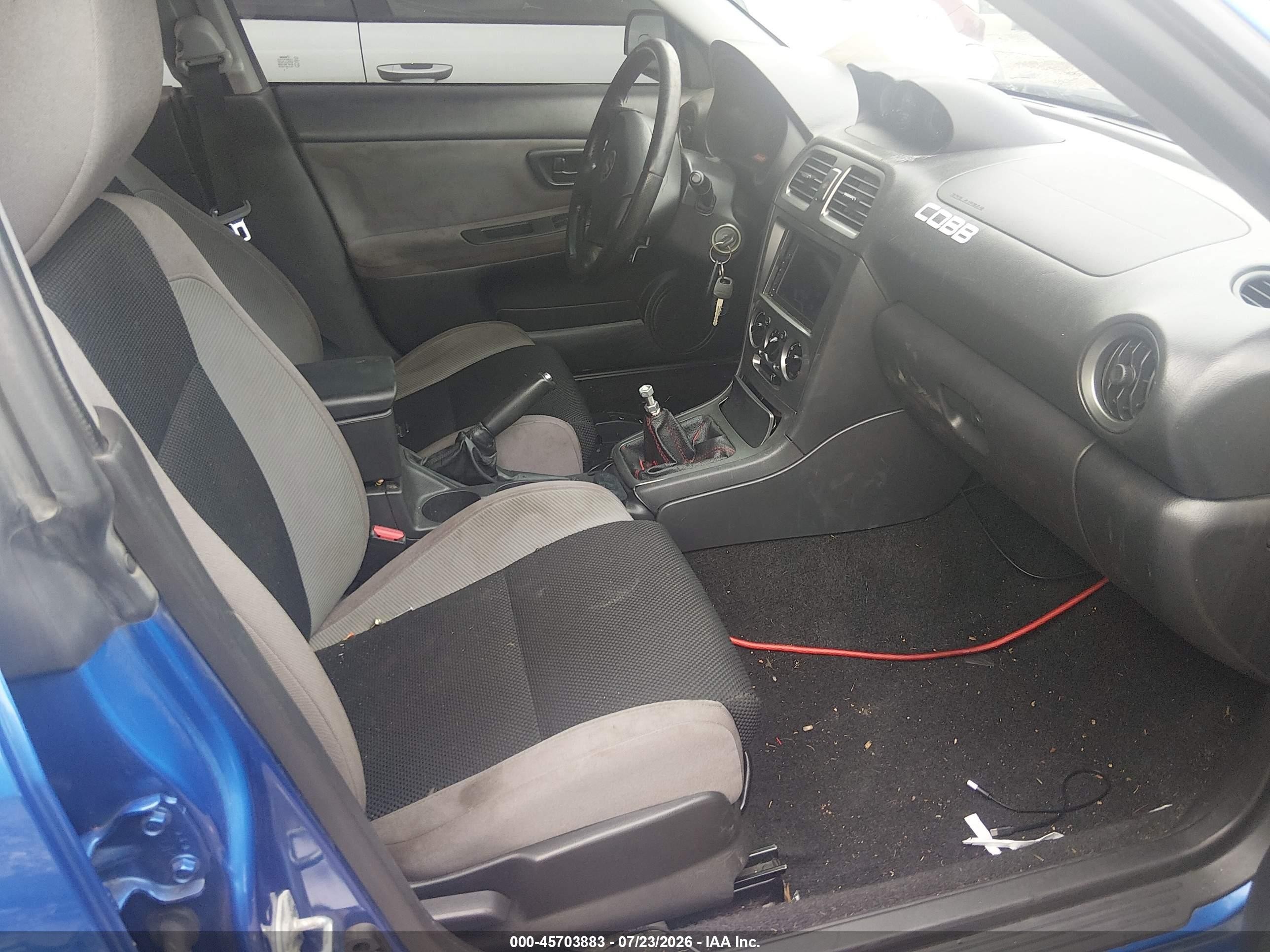 2006 Subaru Impreza Wrx Tr Blue vin: JF1GD79646G521991