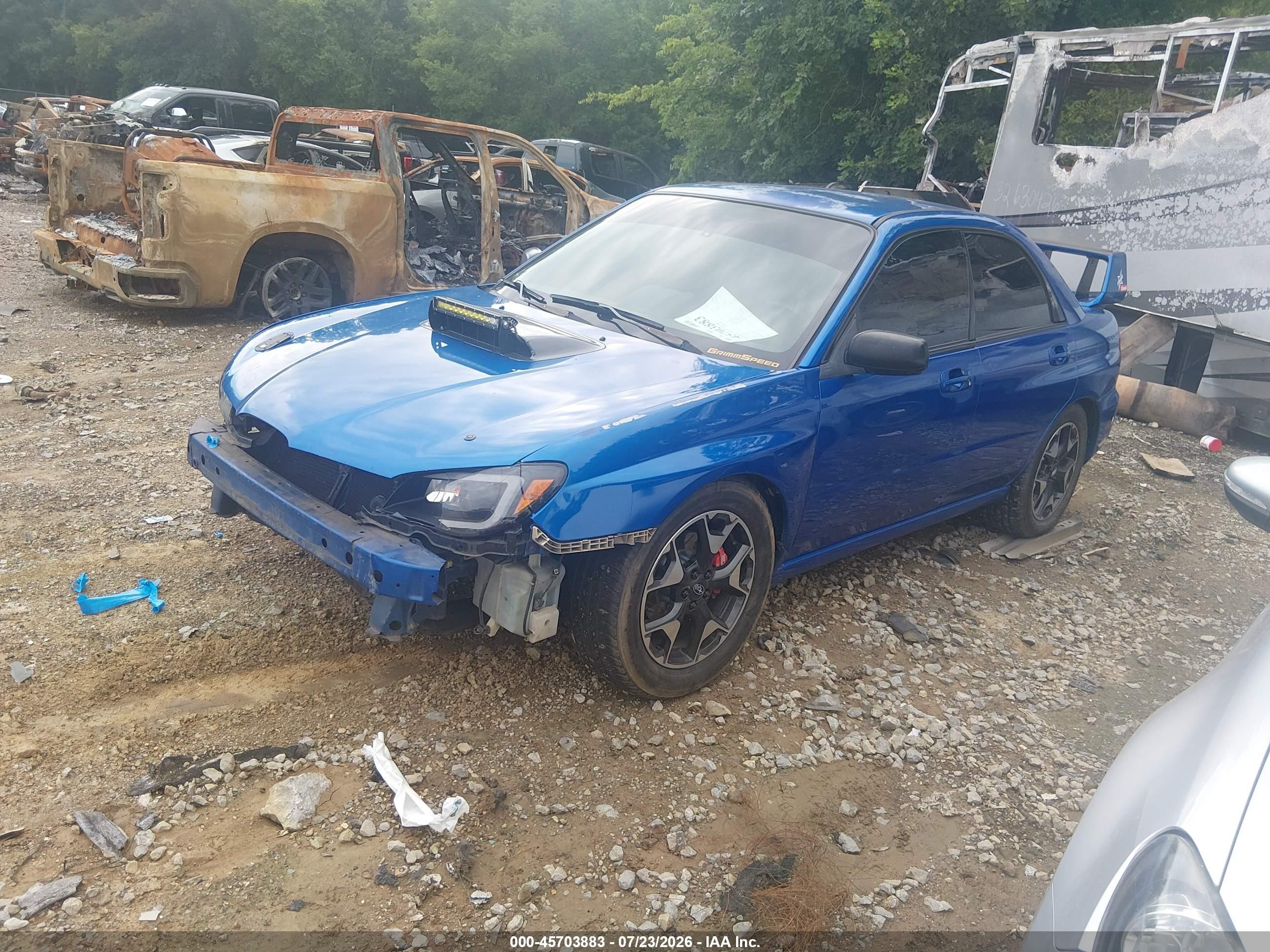 2006 Subaru Impreza Wrx Tr Blue vin: JF1GD79646G521991