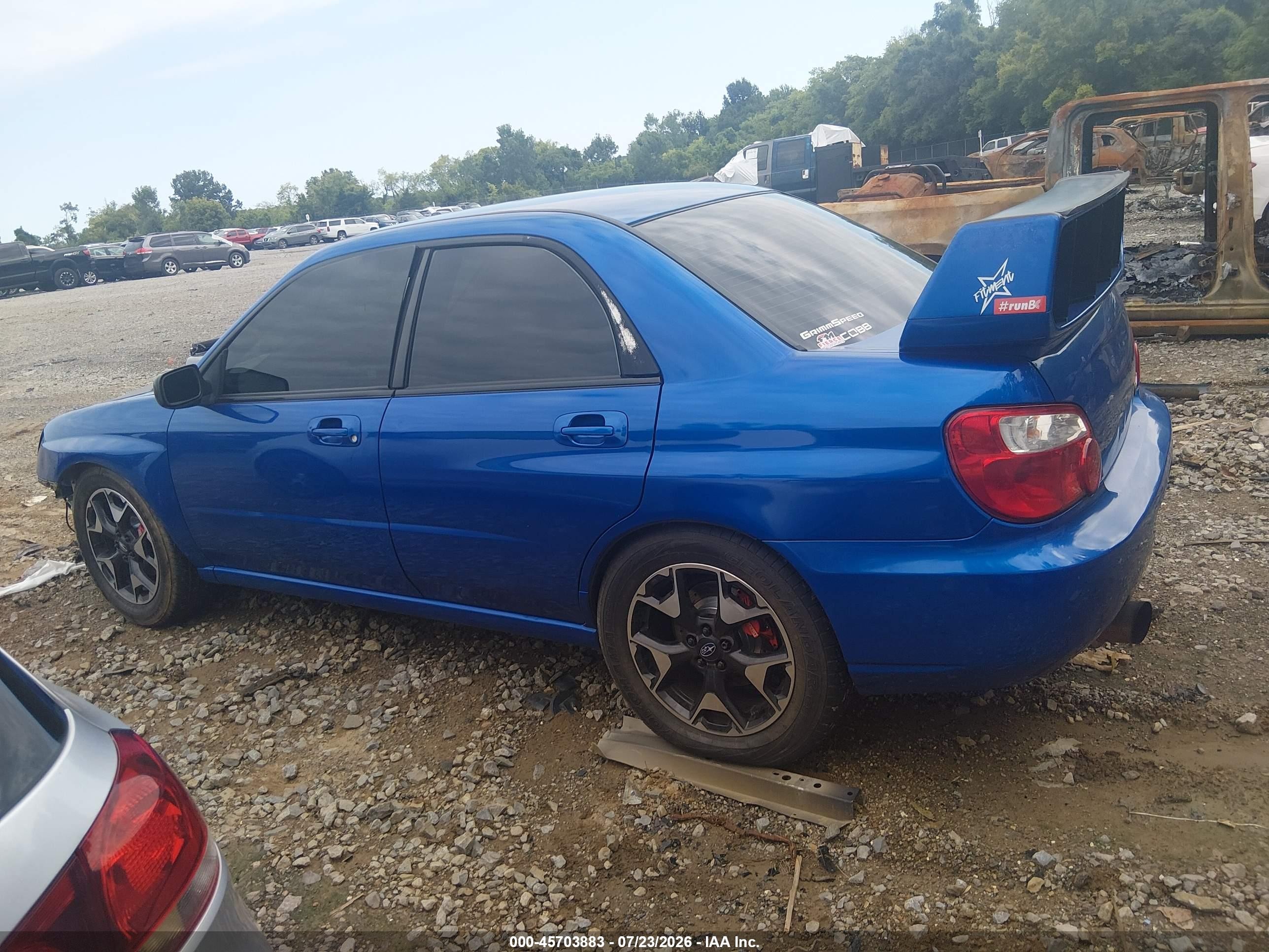 2006 Subaru Impreza Wrx Tr Blue vin: JF1GD79646G521991