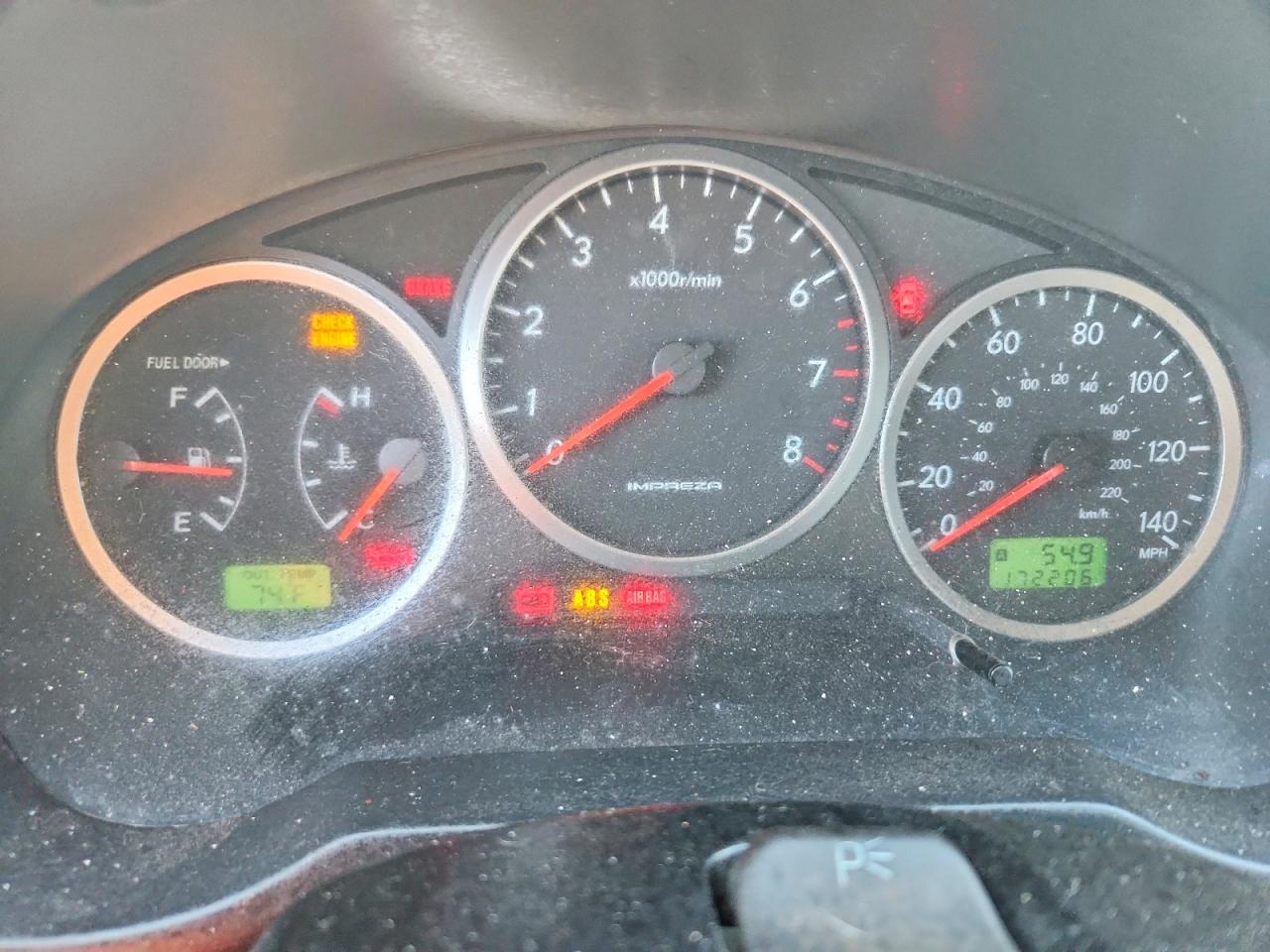 2006 Subaru Impreza Wrx Серый vin: JF1GD79656G511437