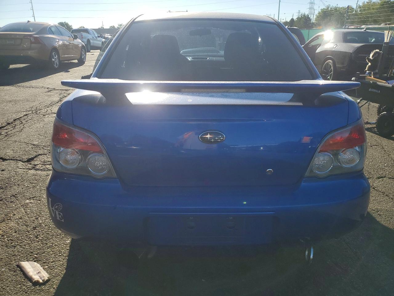 2006 Subaru Impreza Wrx Blue vin: JF1GD79676G502707
