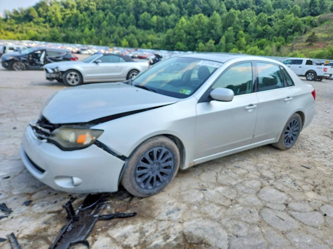 2009 Subaru Impreza 2.5i Premium Серебряный vin: JF1GE60639H507681