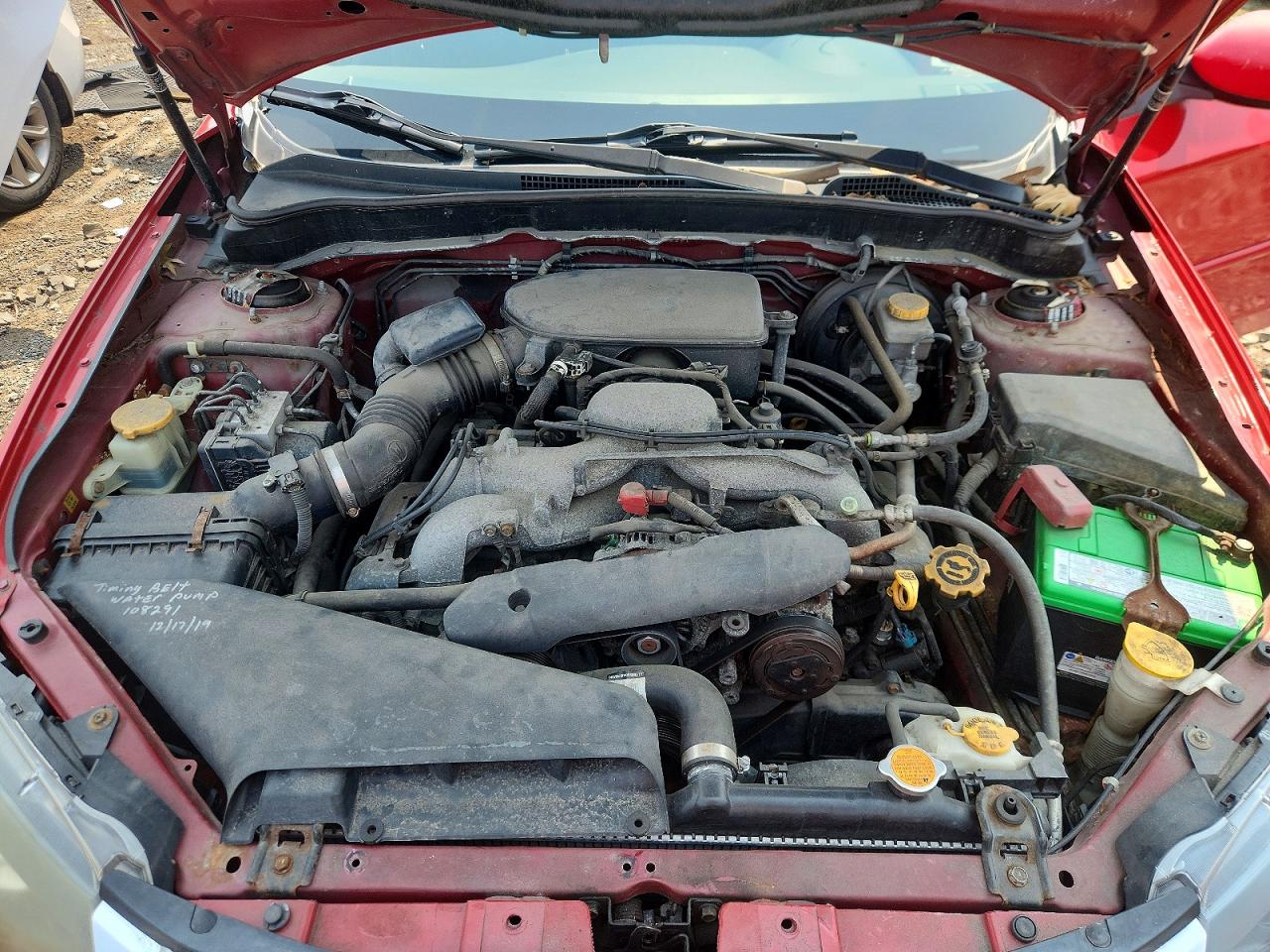 2009 Subaru Impreza 2.5i Premium Красный vin: JF1GE60659H509884