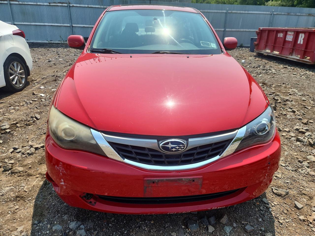 2009 Subaru Impreza 2.5i Premium Красный vin: JF1GE60659H509884