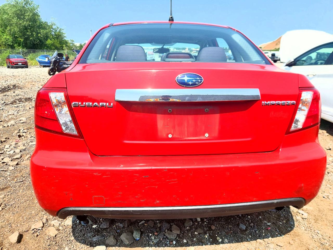 2009 Subaru Impreza 2.5i Premium Красный vin: JF1GE60659H509884