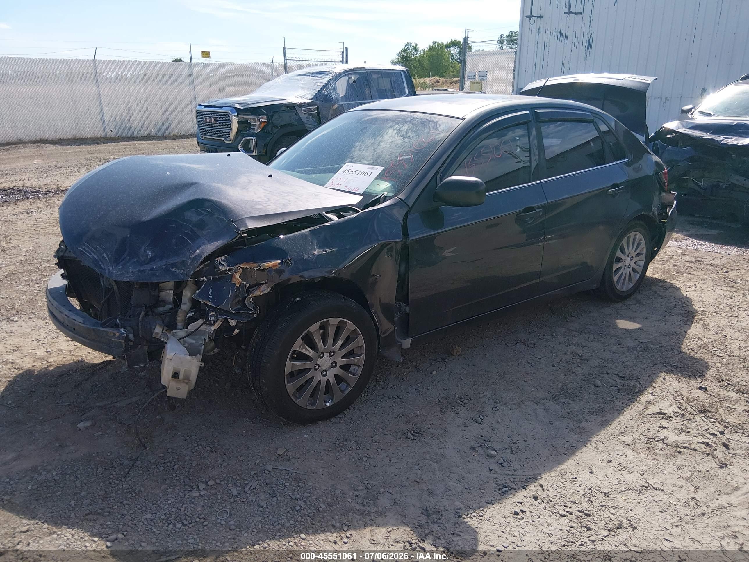 2009 Subaru Impreza 2.5i Черный vin: JF1GE60669H513765