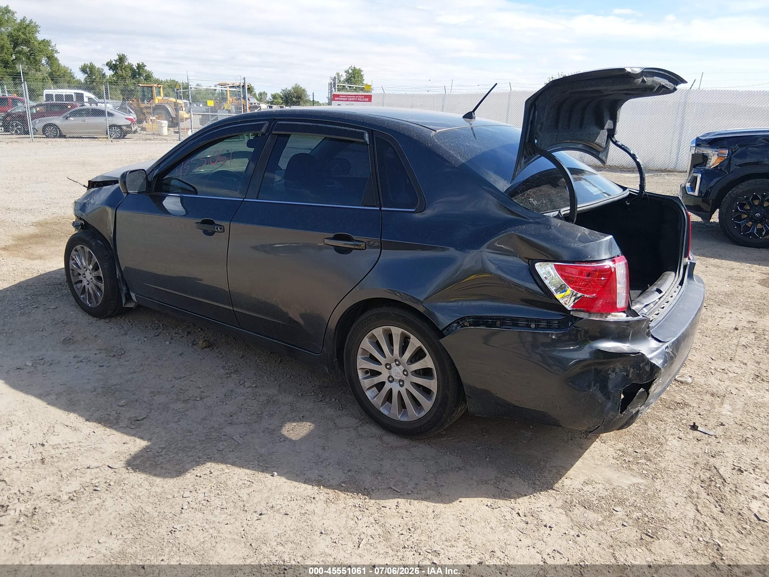 2009 Subaru Impreza 2.5i Черный vin: JF1GE60669H513765