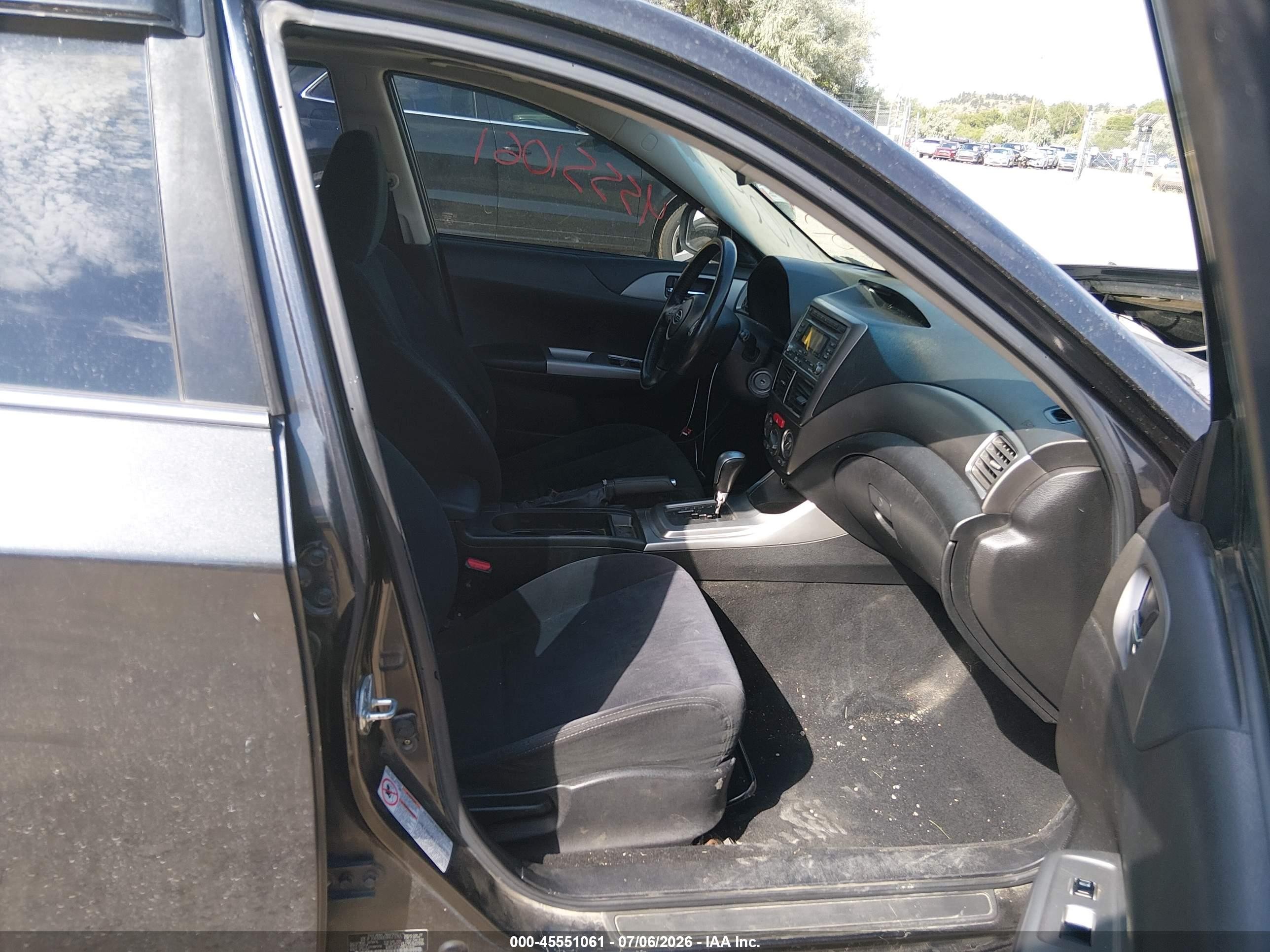 2009 Subaru Impreza 2.5i Черный vin: JF1GE60669H513765