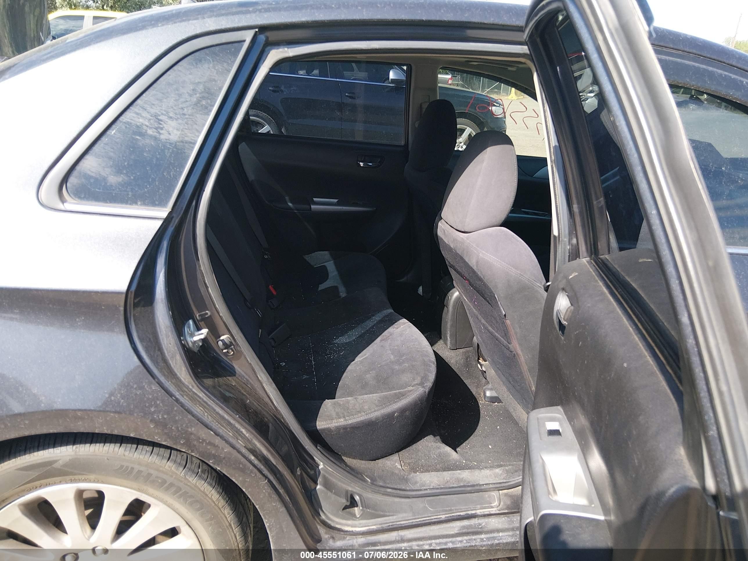 2009 Subaru Impreza 2.5i Черный vin: JF1GE60669H513765