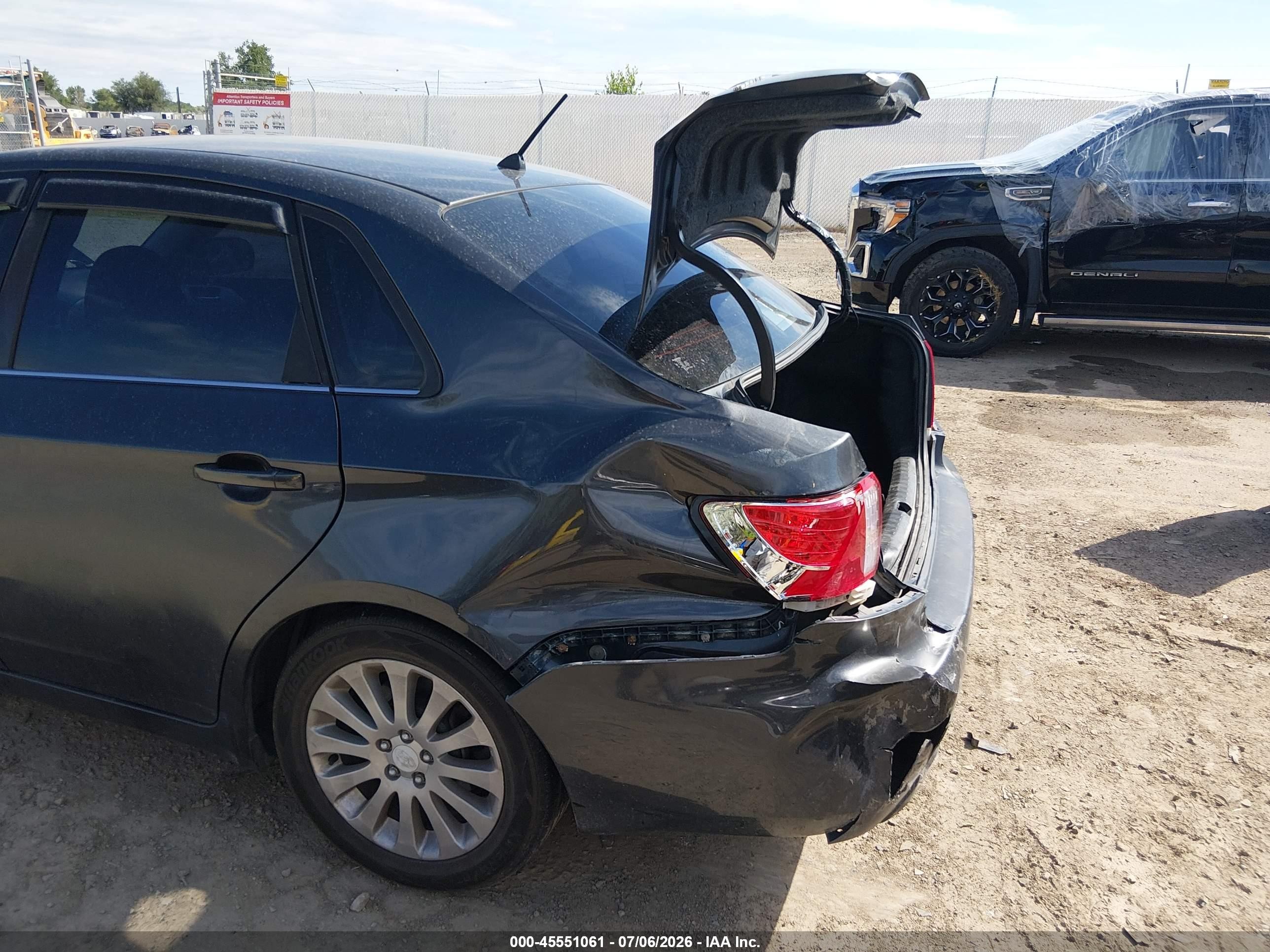 2009 Subaru Impreza 2.5i Черный vin: JF1GE60669H513765