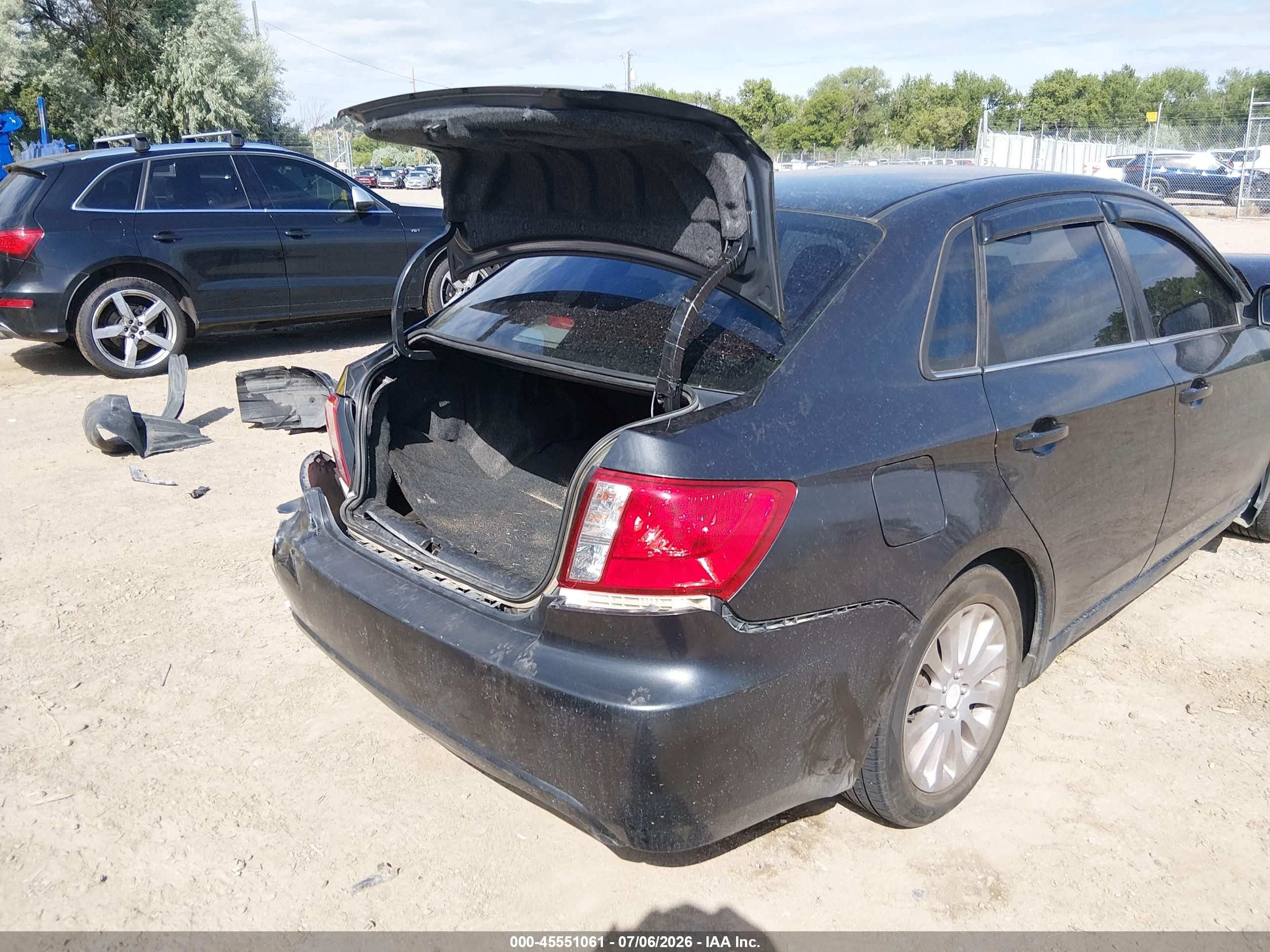 2009 Subaru Impreza 2.5i Черный vin: JF1GE60669H513765