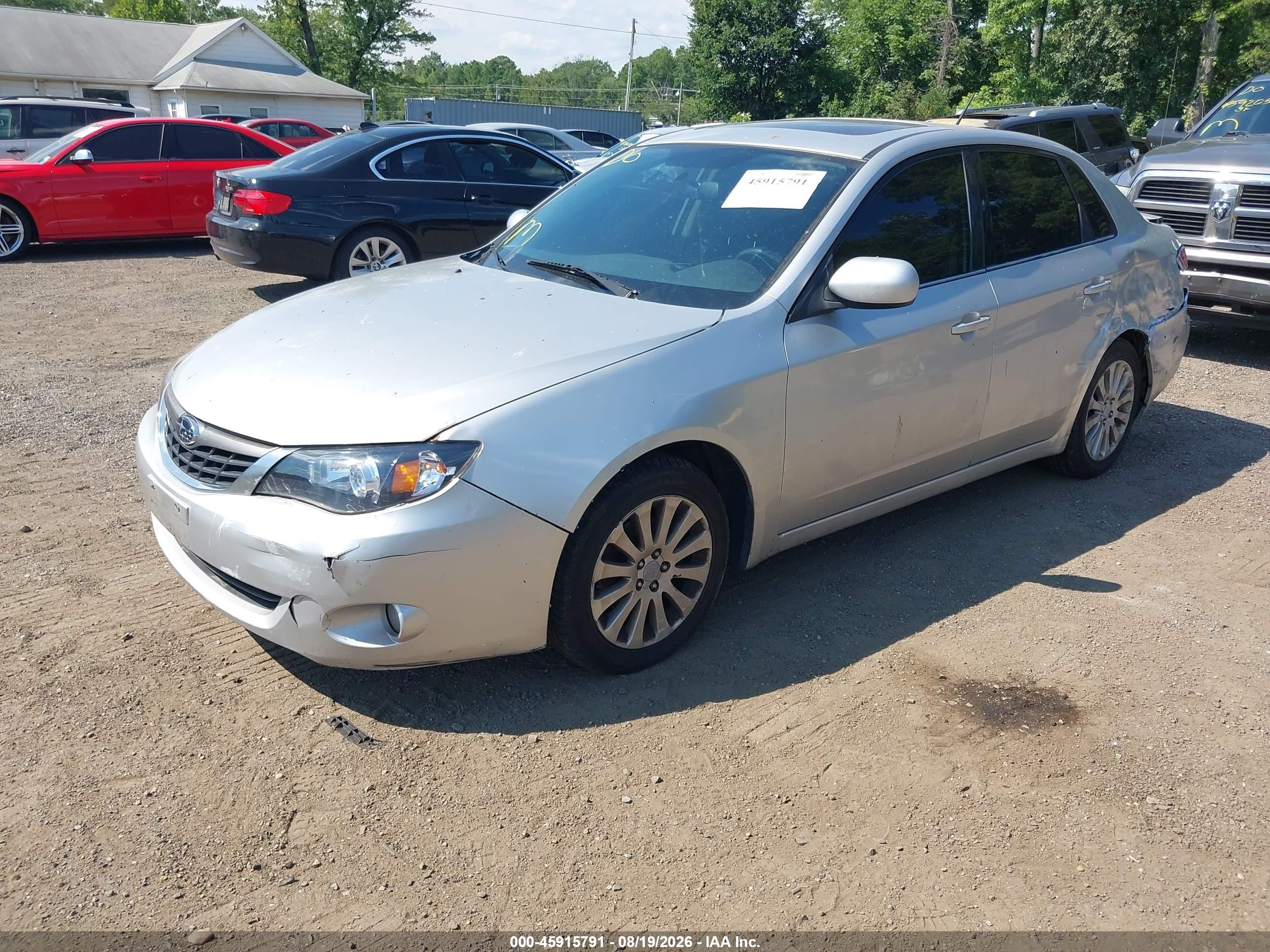 2009 Subaru Impreza 2.5i Серебряный vin: JF1GE60689H519325