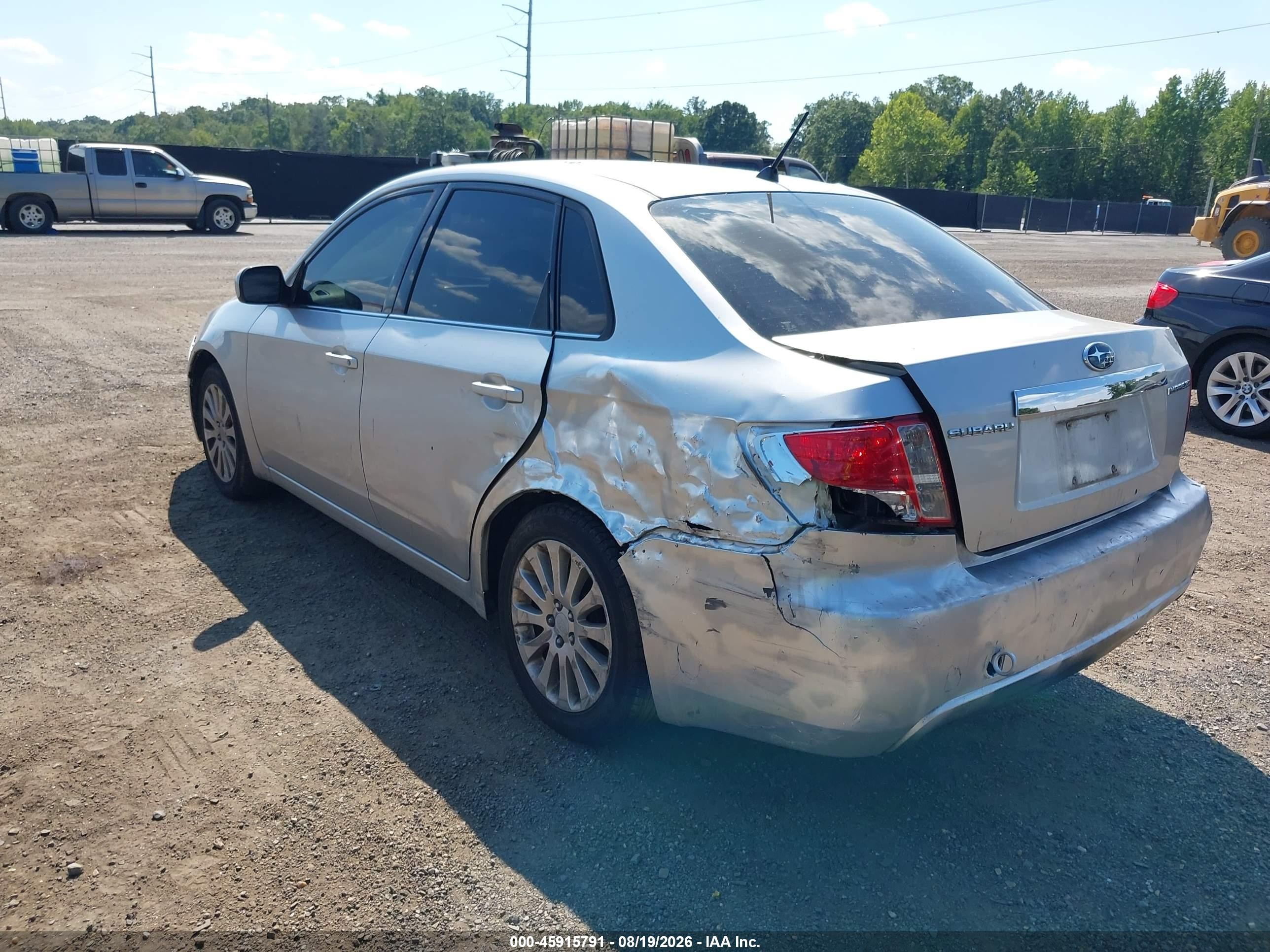 2009 Subaru Impreza 2.5i Серебряный vin: JF1GE60689H519325