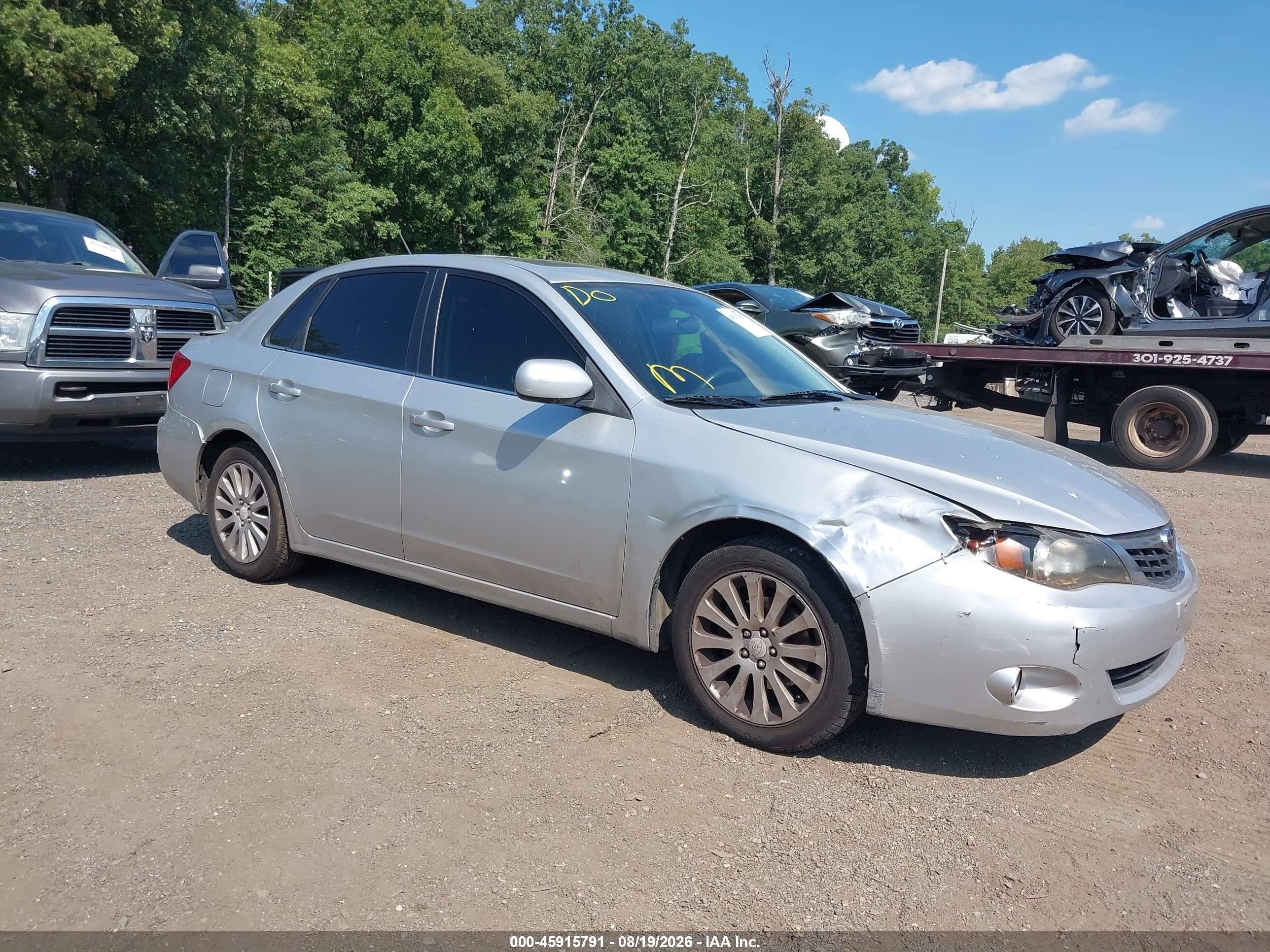 2009 Subaru Impreza 2.5i Silver vin: JF1GE60689H519325