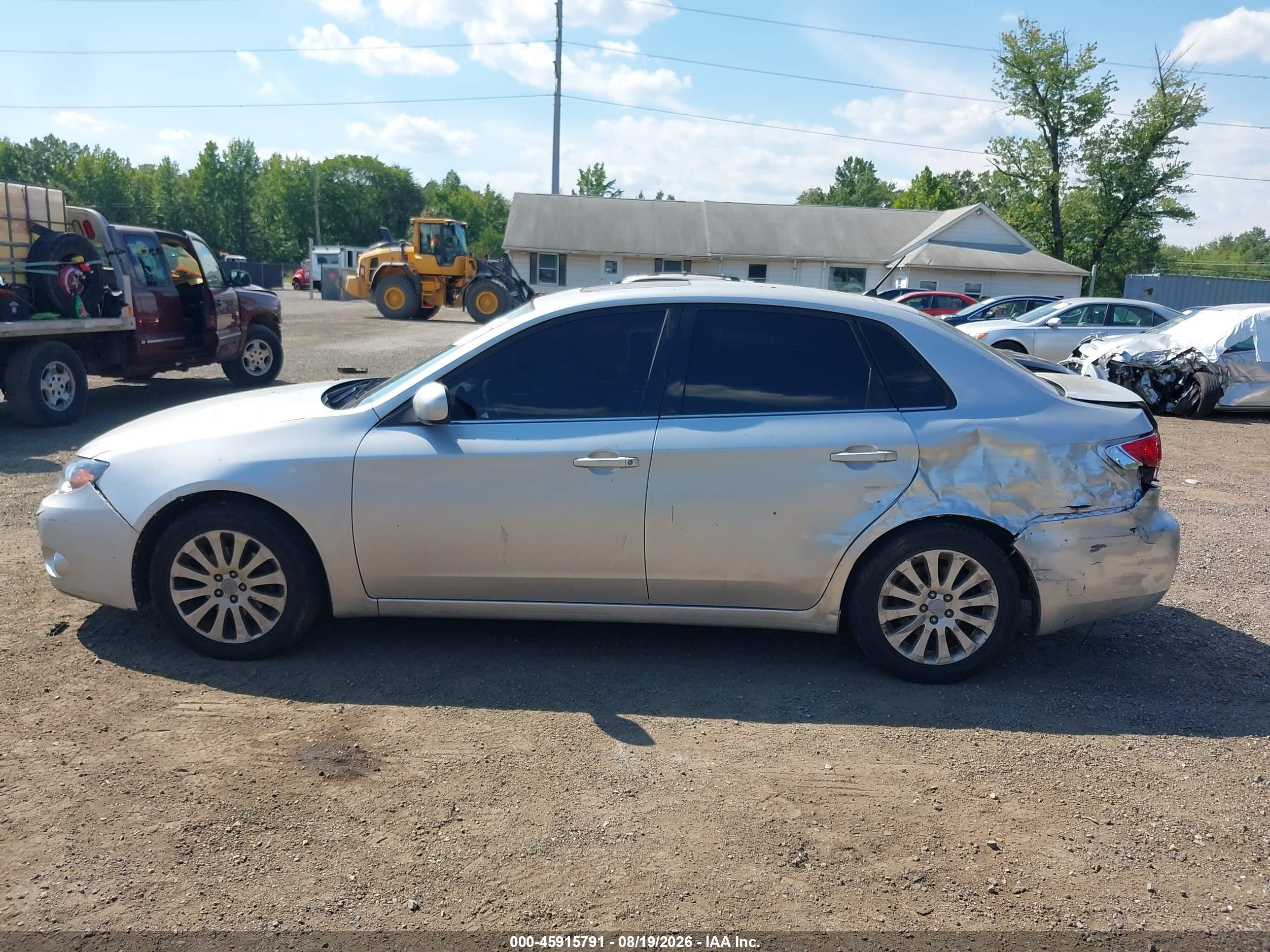 2009 Subaru Impreza 2.5i Серебряный vin: JF1GE60689H519325