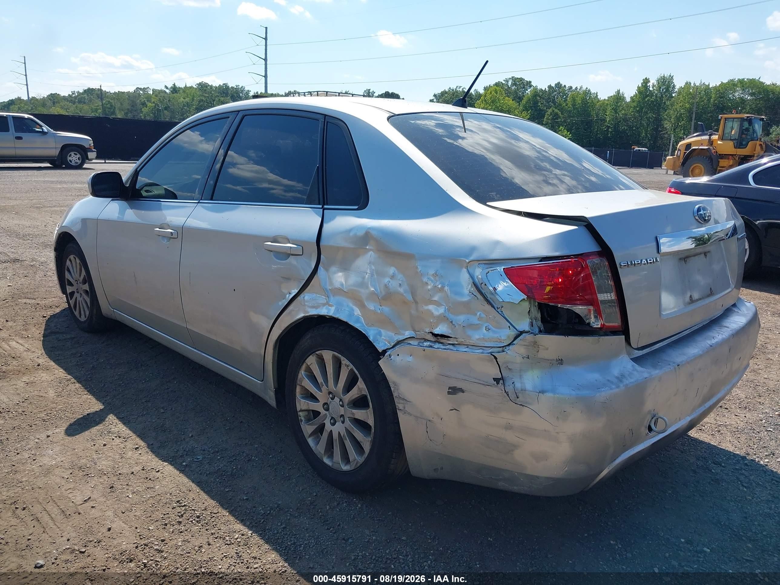 2009 Subaru Impreza 2.5i Серебряный vin: JF1GE60689H519325