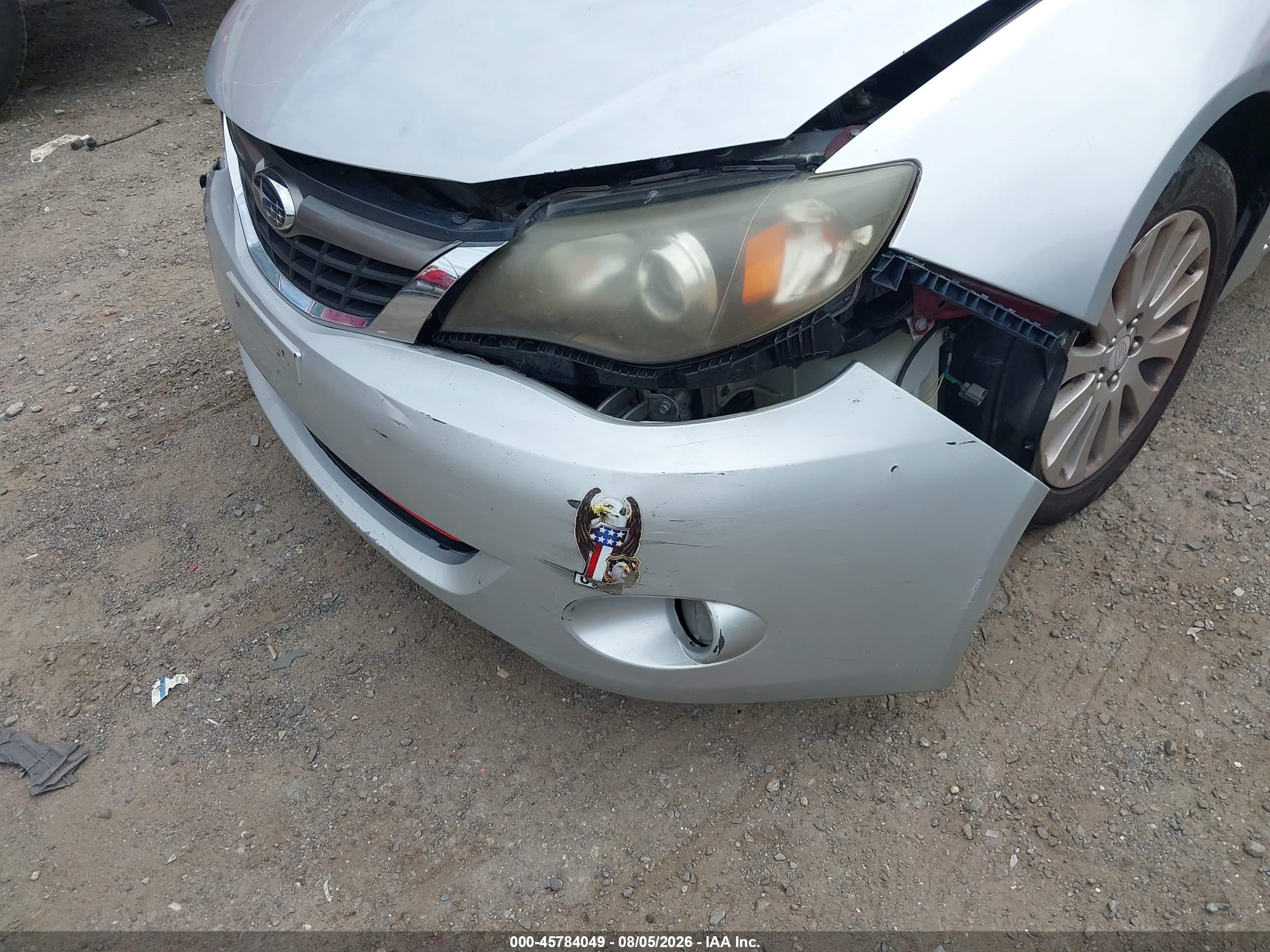 2009 Subaru Impreza 2.5i Silver vin: JF1GE60689H522371