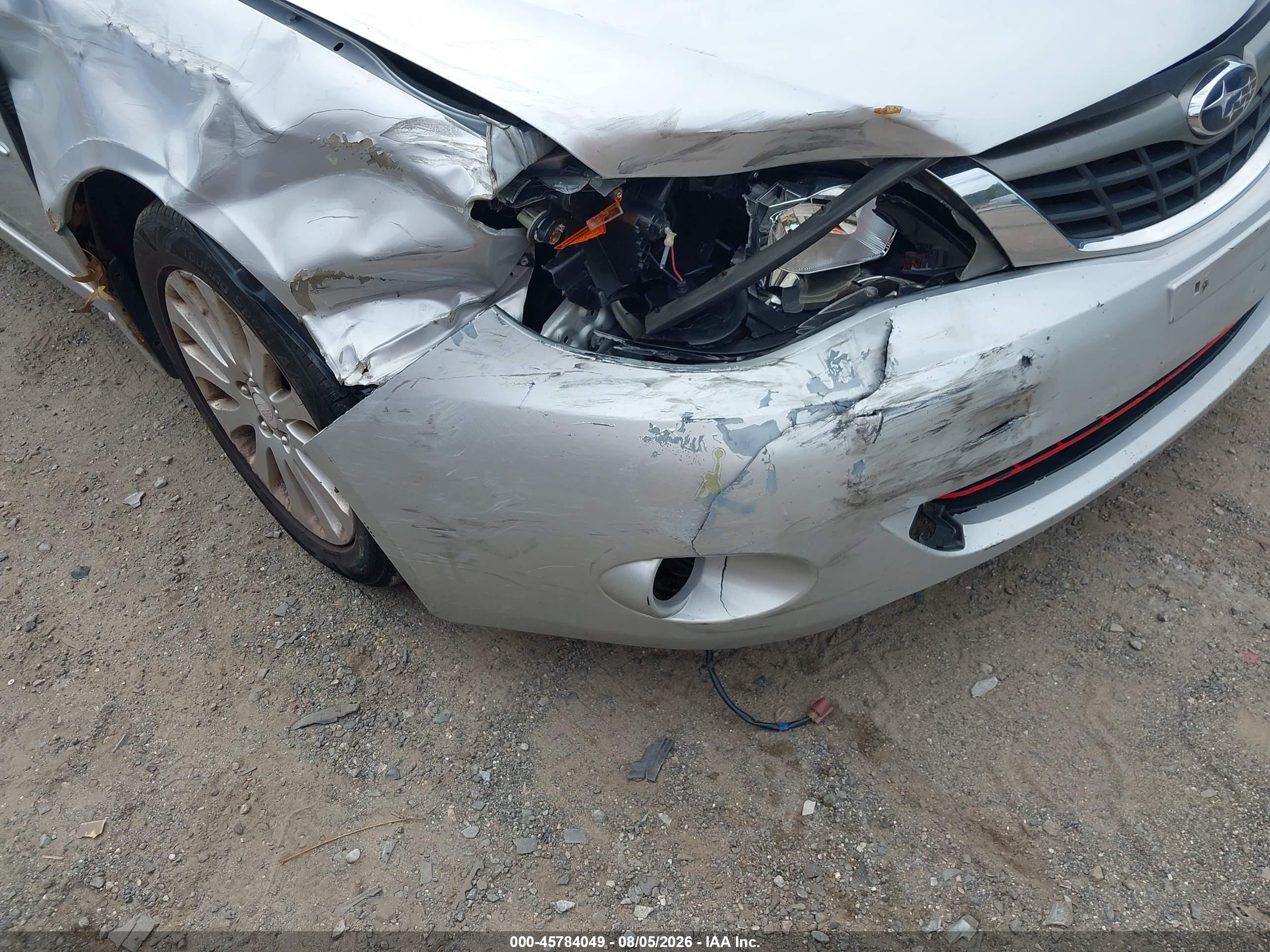2009 Subaru Impreza 2.5i Silver vin: JF1GE60689H522371