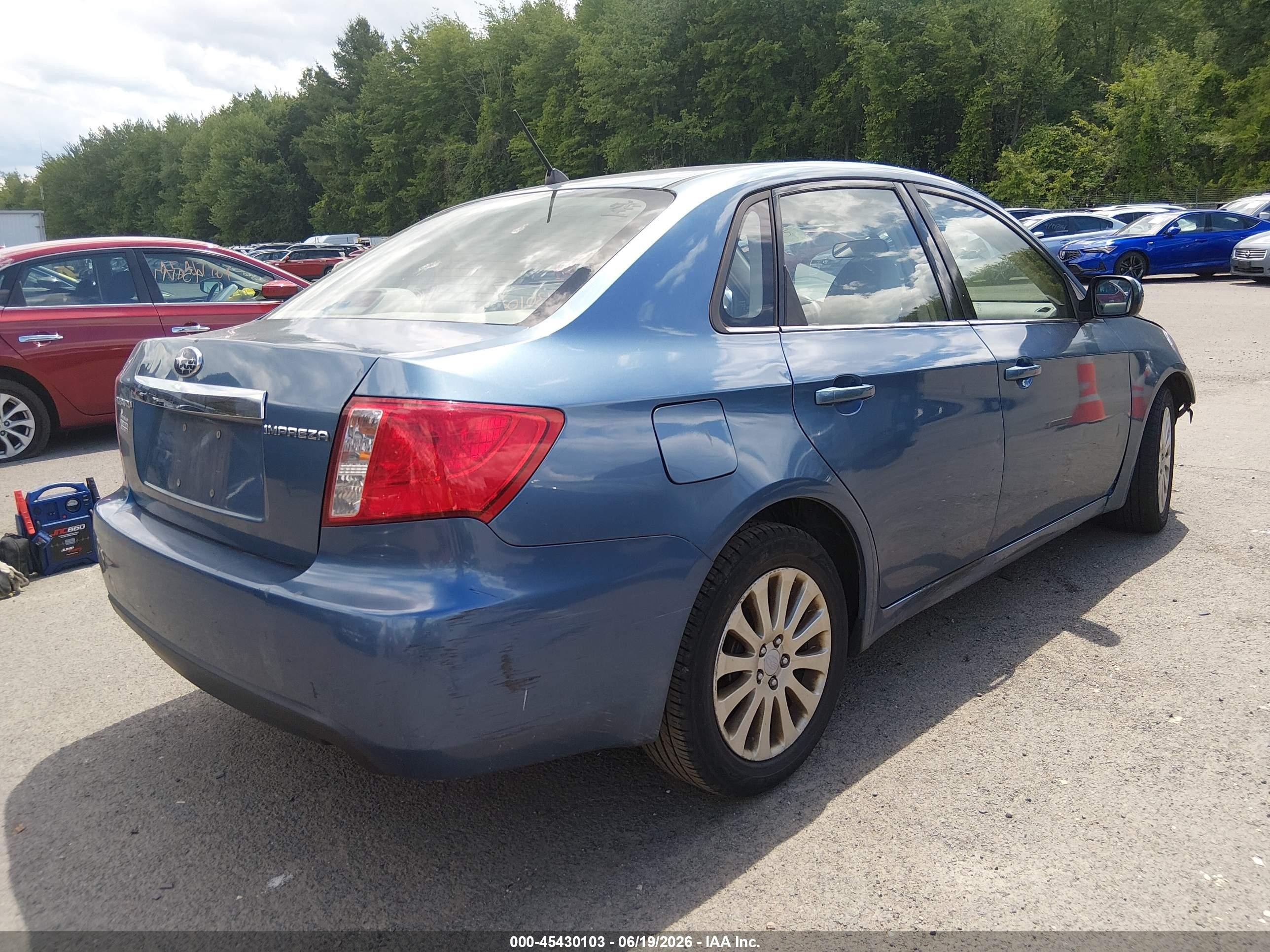 2009 Subaru Impreza 2.5i Blue vin: JF1GE60699H506986