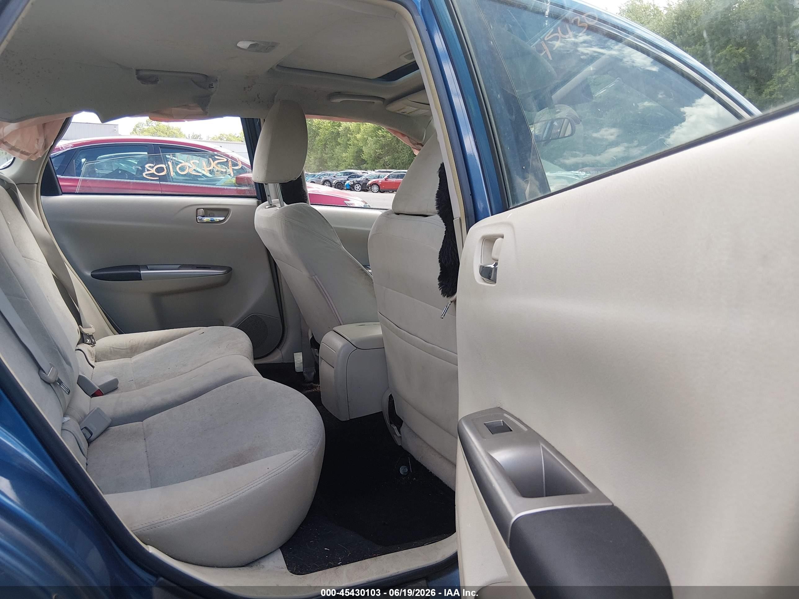 2009 Subaru Impreza 2.5i Blue vin: JF1GE60699H506986
