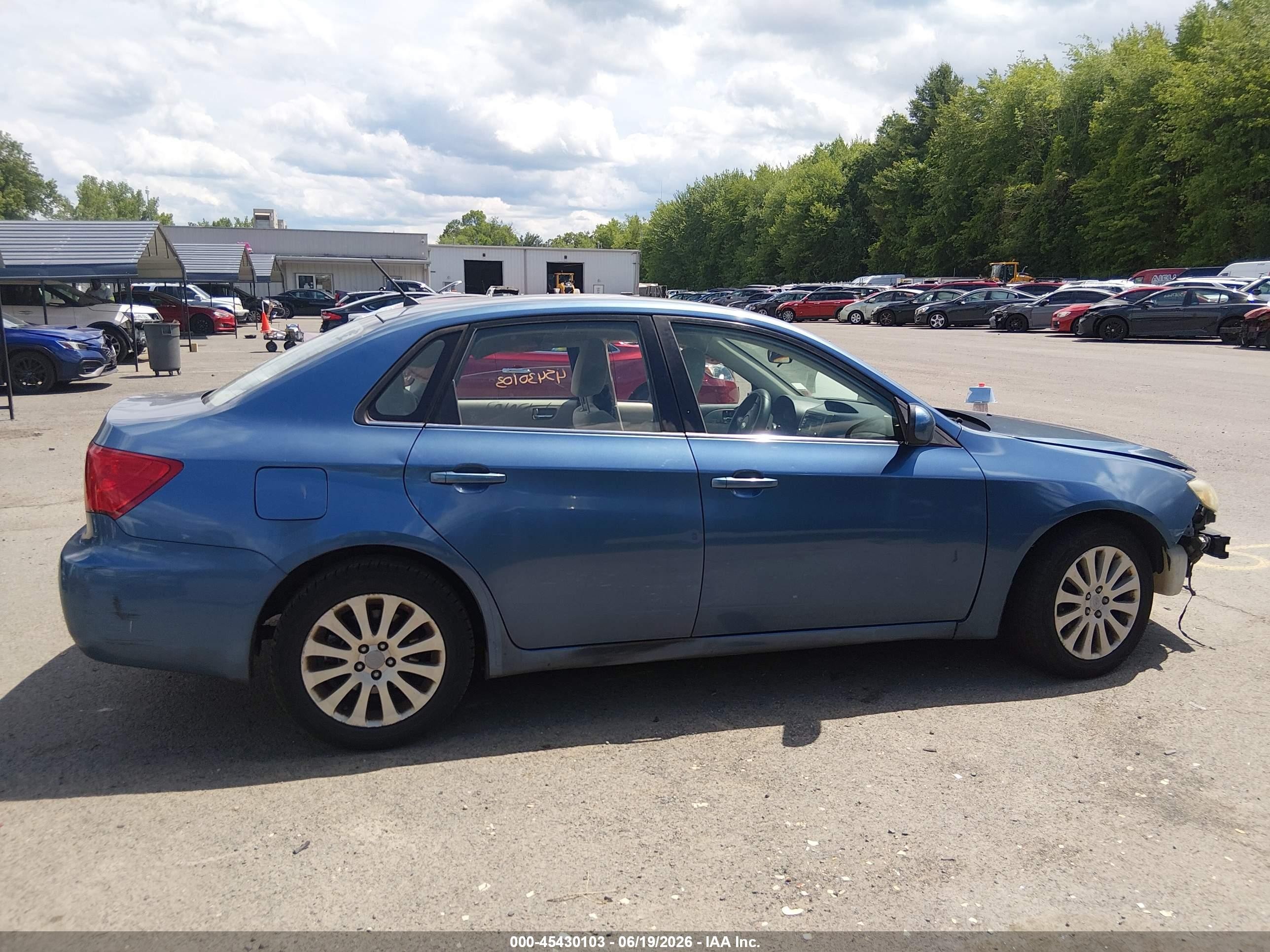 2009 Subaru Impreza 2.5i Blue vin: JF1GE60699H506986