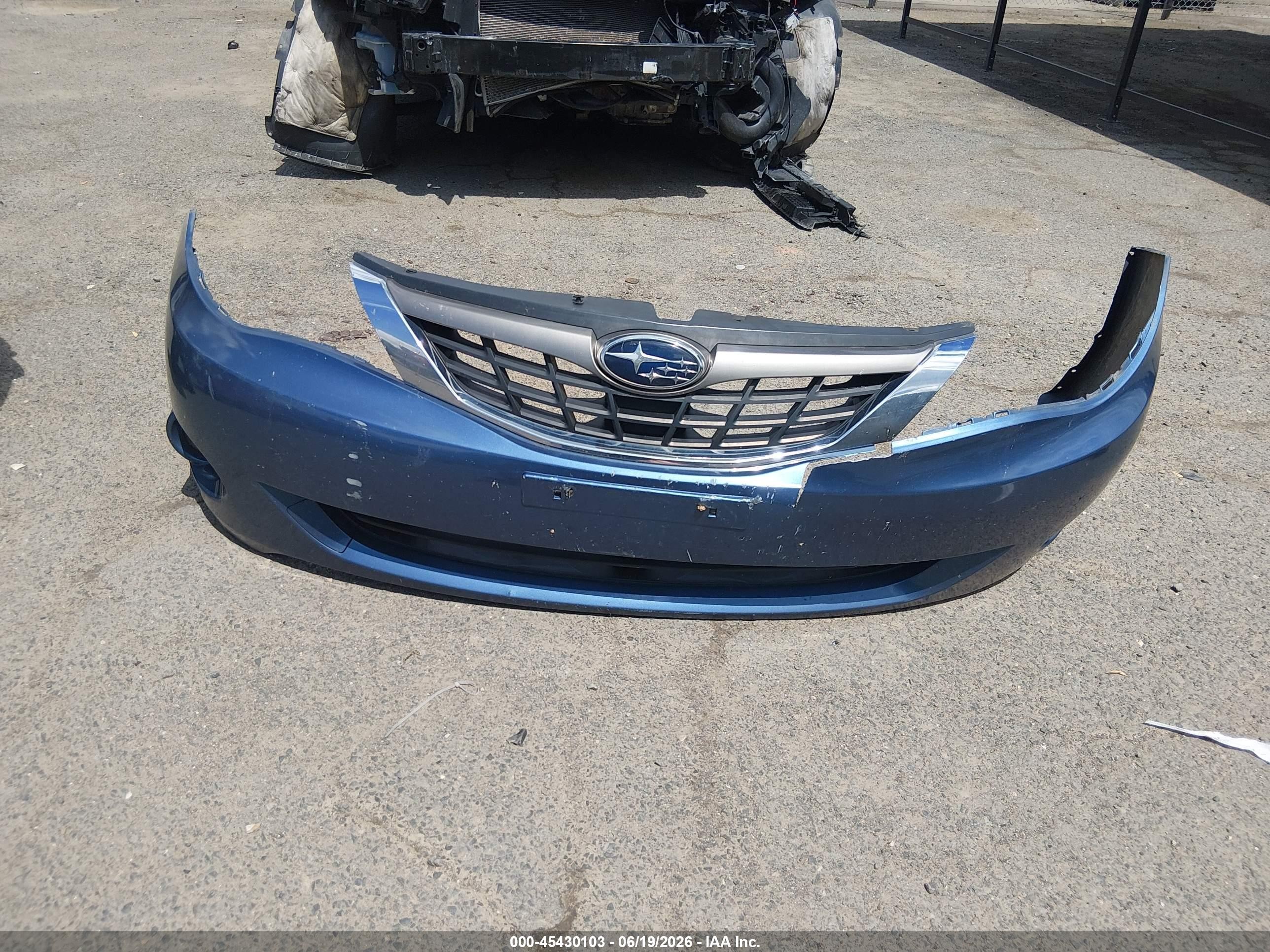 2009 Subaru Impreza 2.5i Blue vin: JF1GE60699H506986