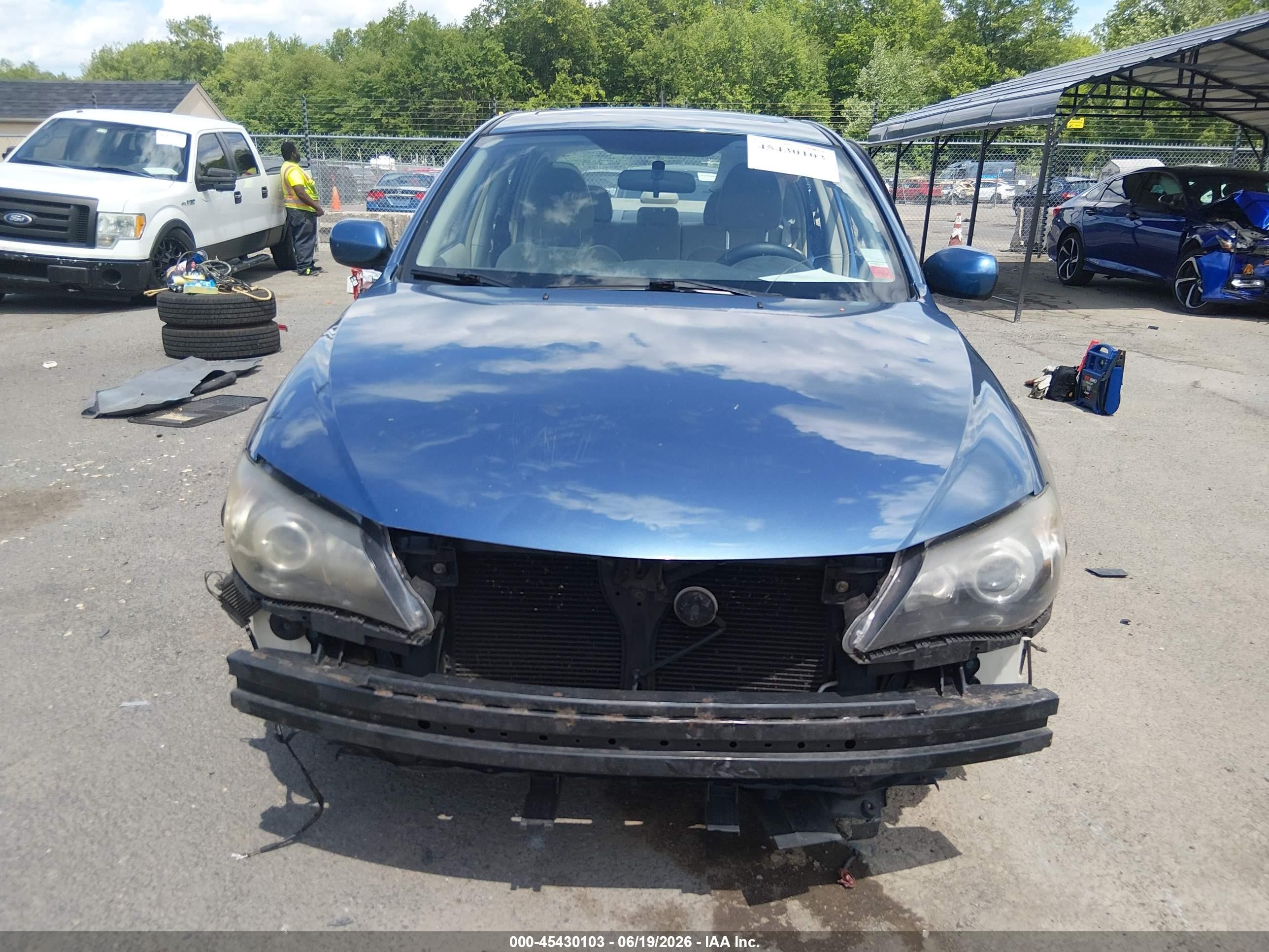 2009 Subaru Impreza 2.5i Blue vin: JF1GE60699H506986