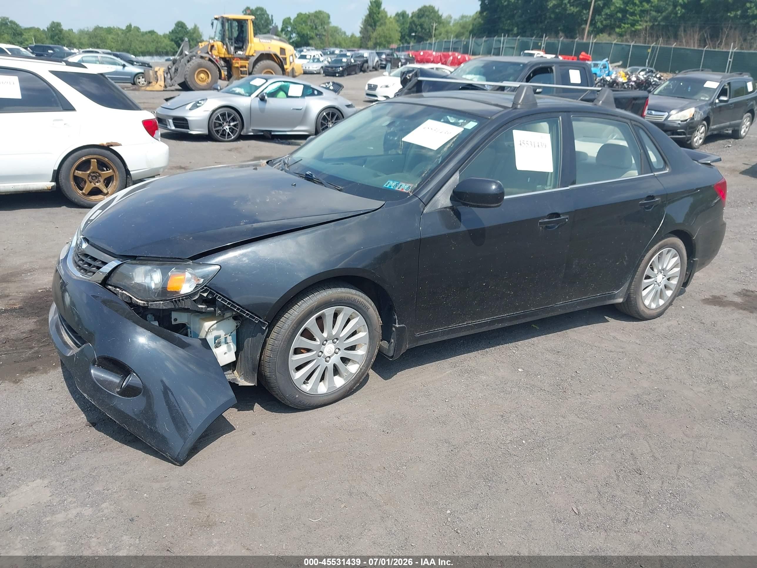 2009 Subaru Impreza 2.5i Black vin: JF1GE606X9G520093