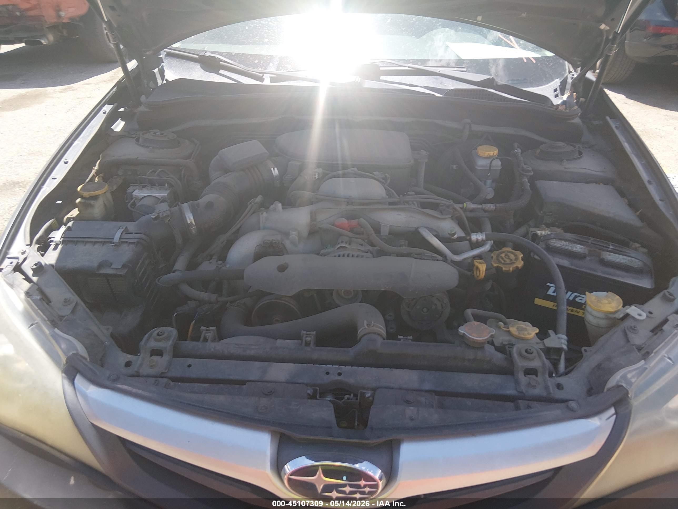 2008 Subaru Impreza  (natl) I/i W/premium Pkg/i W/sat/nav Black vin: JF1GE61608H521597