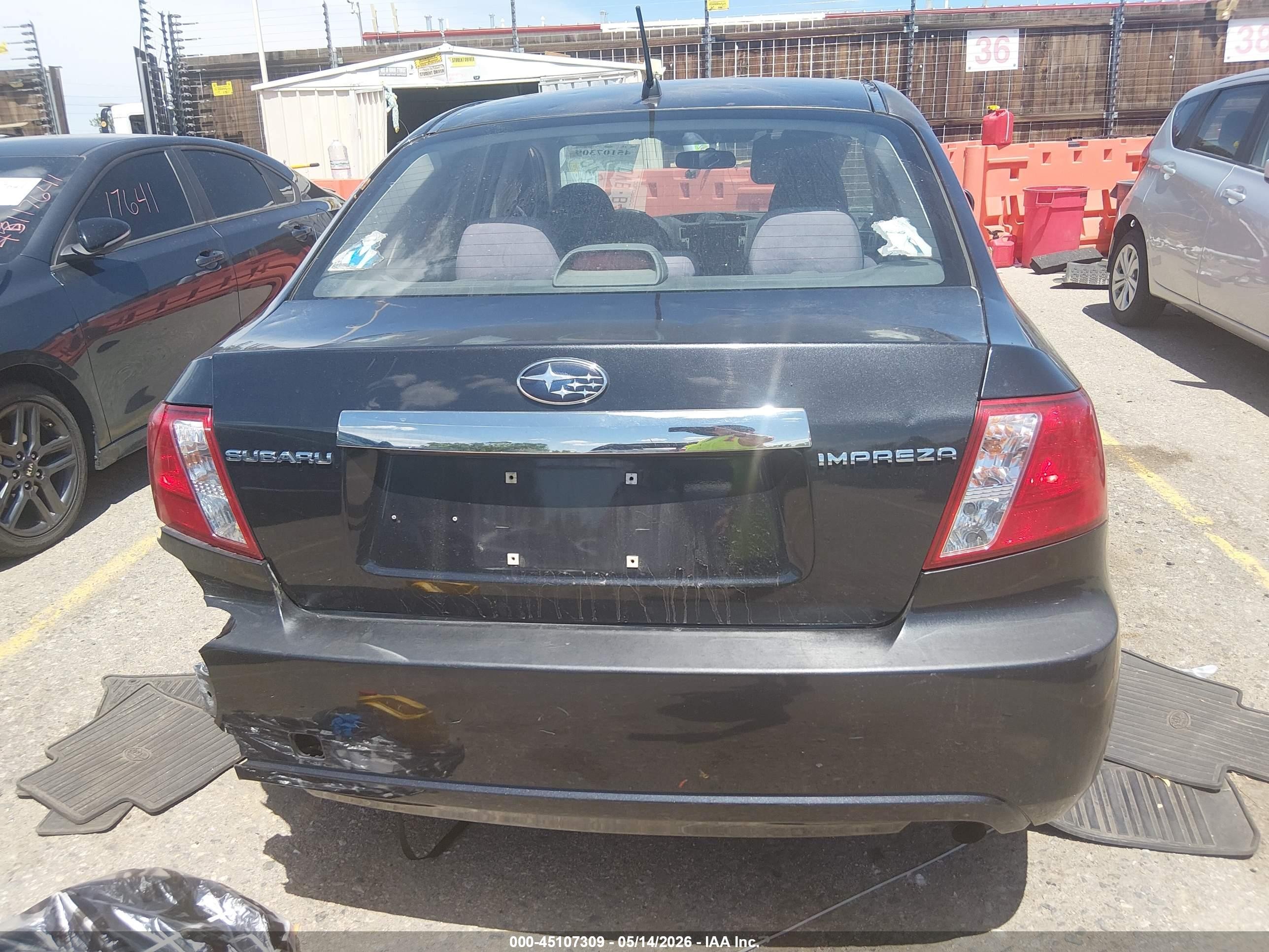 2008 Subaru Impreza  (natl) I/i W/premium Pkg/i W/sat/nav Black vin: JF1GE61608H521597