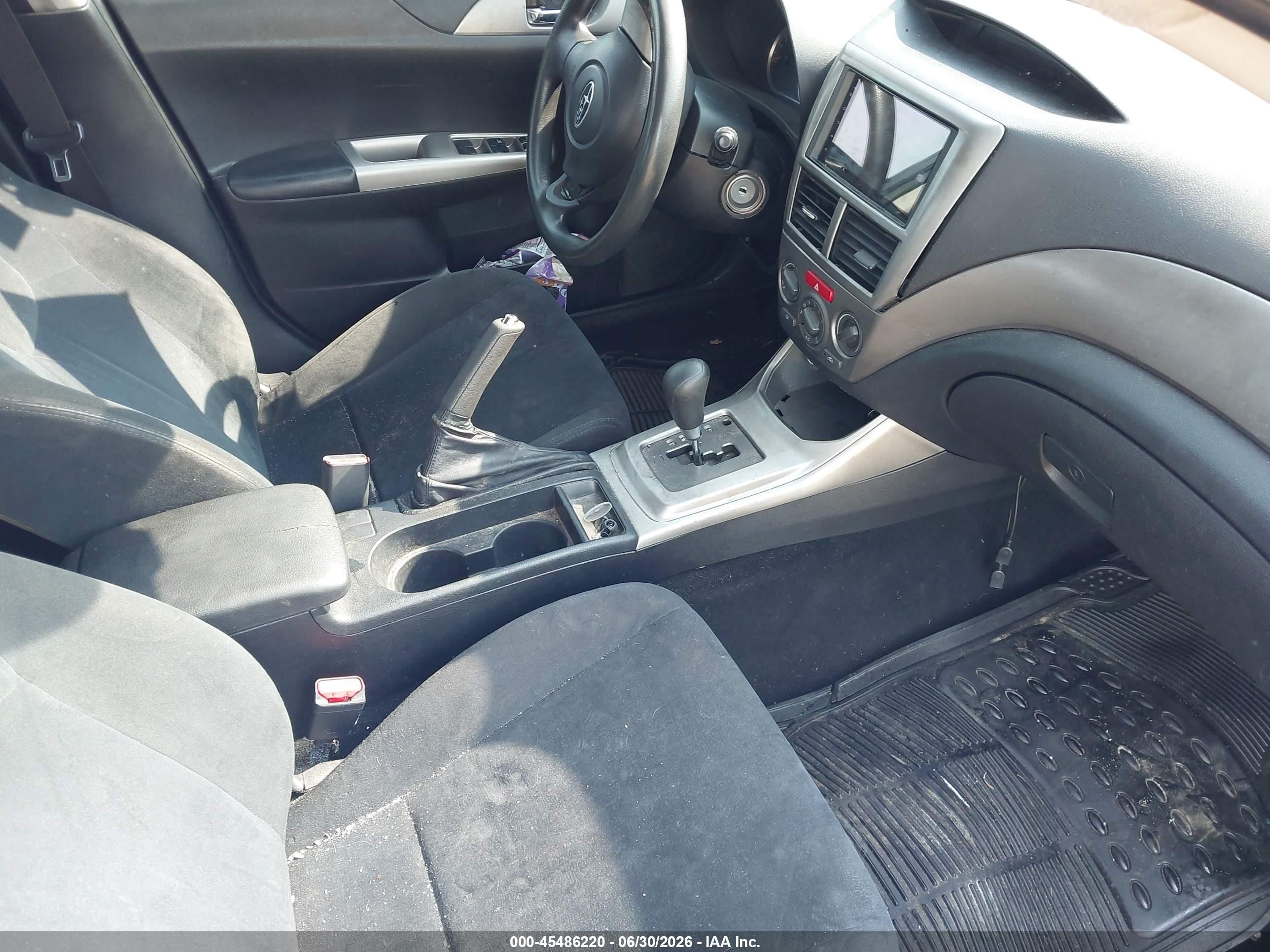 2009 Subaru Impreza 2.5i Black vin: JF1GE61609H515705