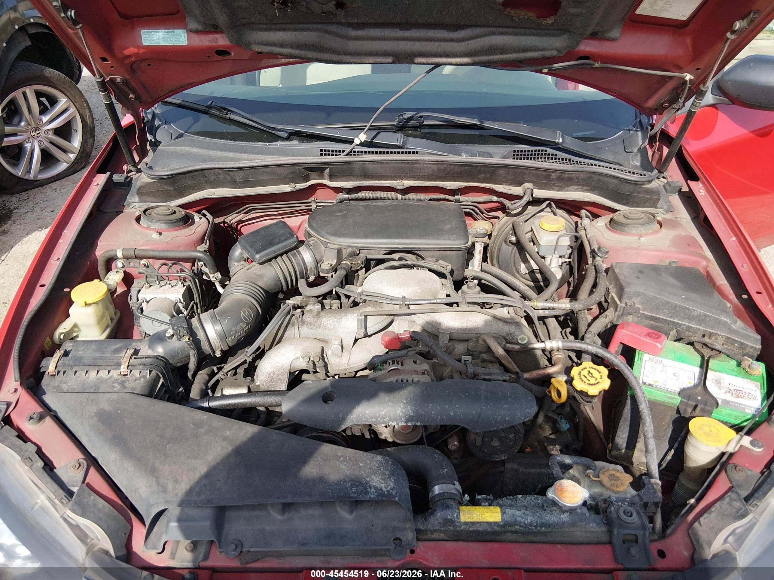 2008 Subaru Impreza  (natl) I Red vin: JF1GE61618G514132