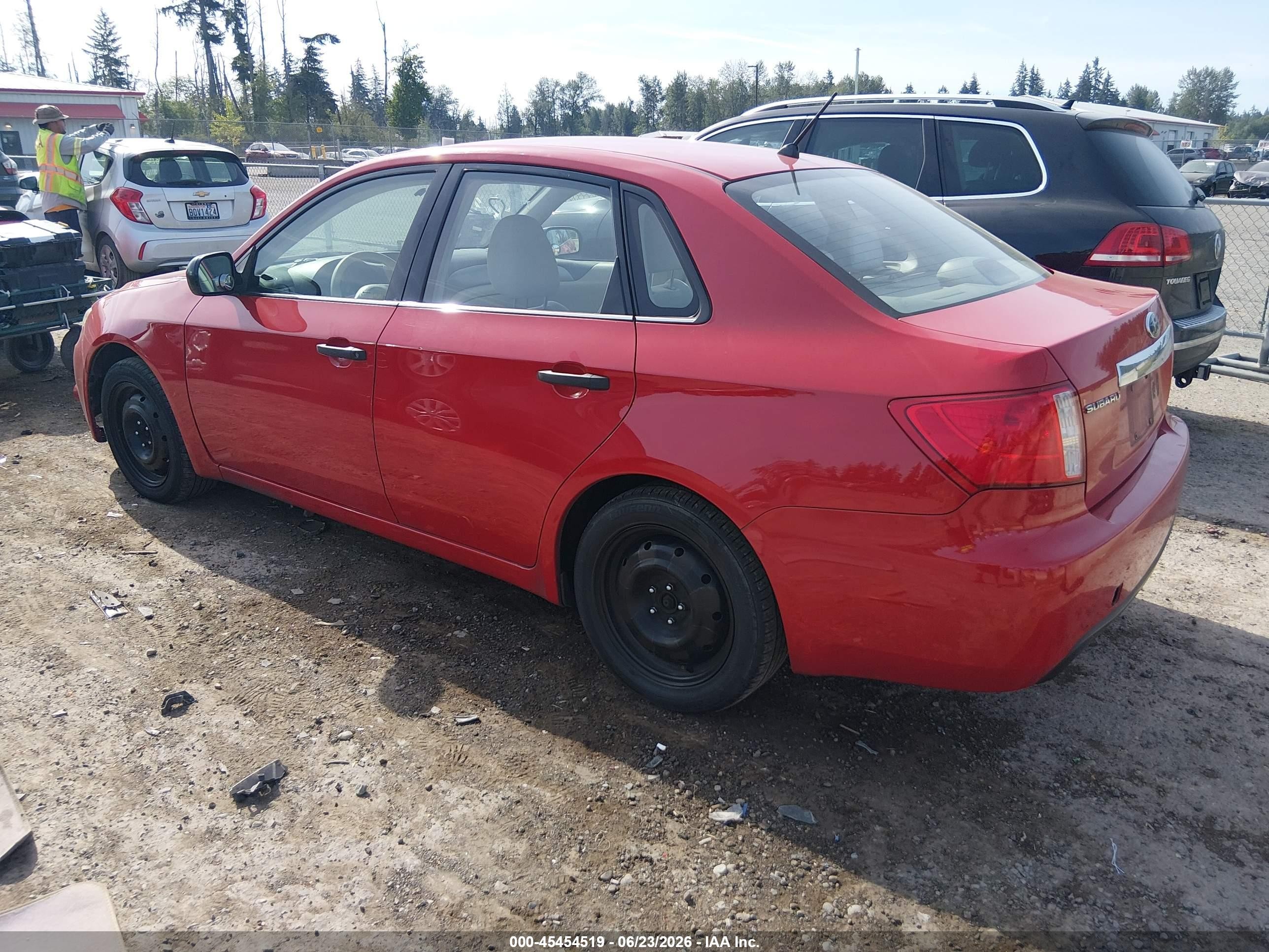 2008 Subaru Impreza  (natl) I Red vin: JF1GE61618G514132