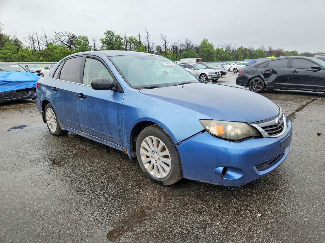 2008 Subaru Impreza 2.5i Blue vin: JF1GE61618G525860