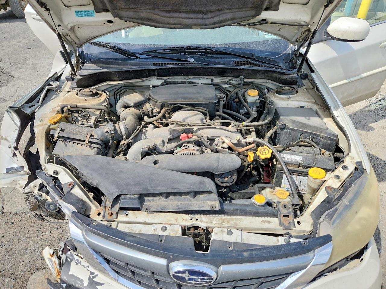 2008 Subaru Impreza 2.5i White vin: JF1GE61618H518076