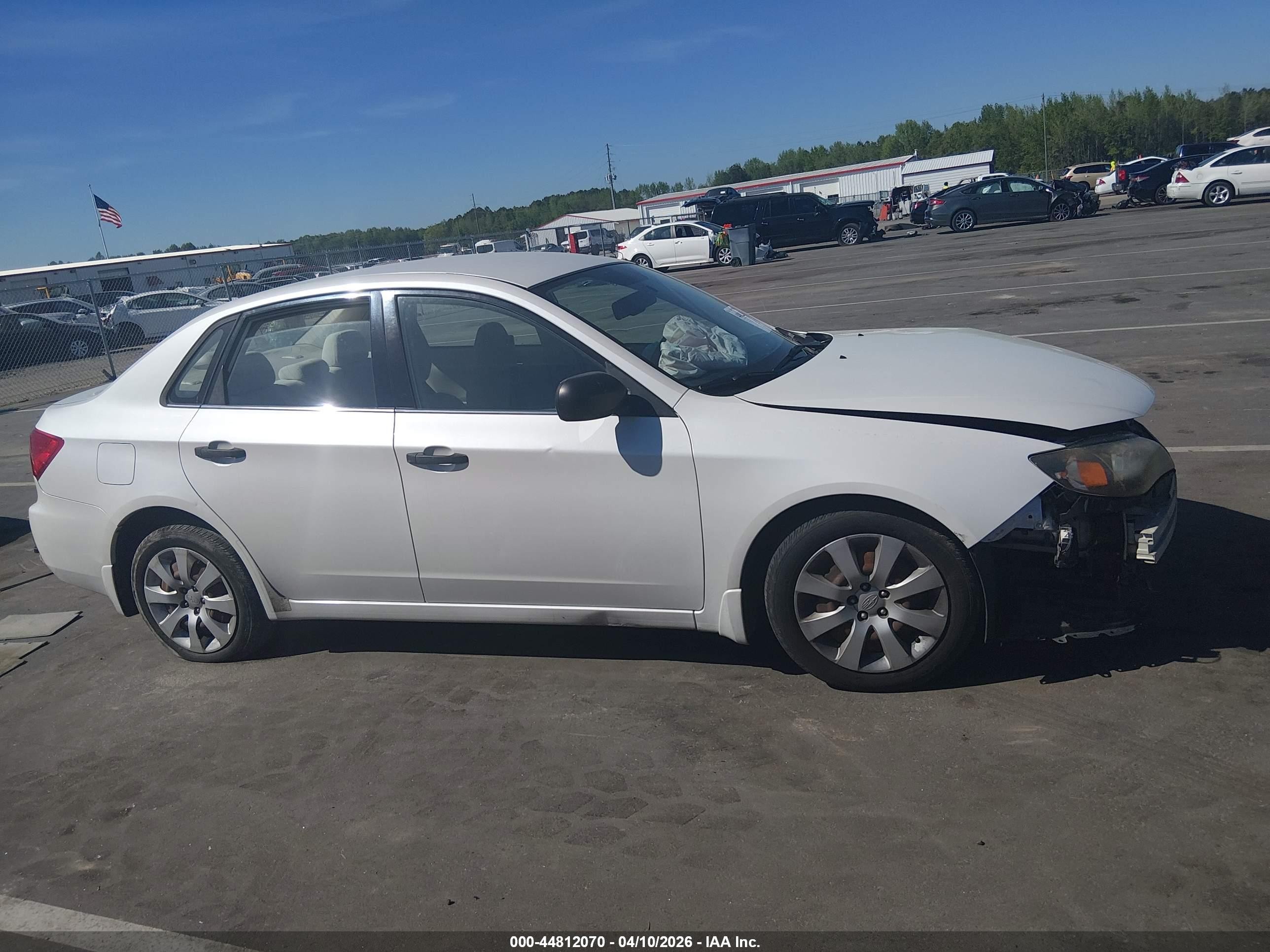 2008 Subaru Impreza 2.5i White vin: JF1GE61618H525772