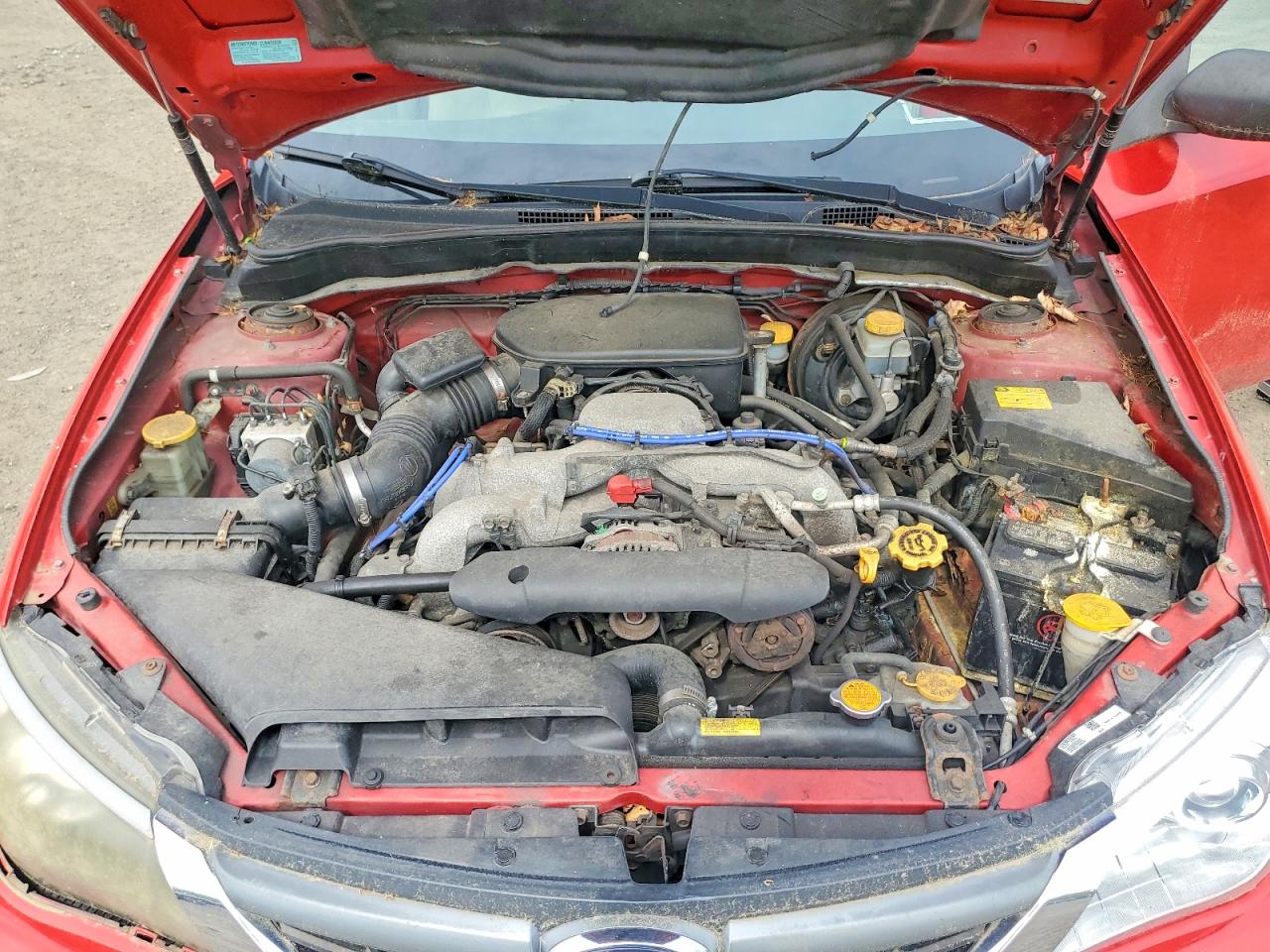 2008 Subaru Impreza 2.5i Red vin: JF1GE61628G513958