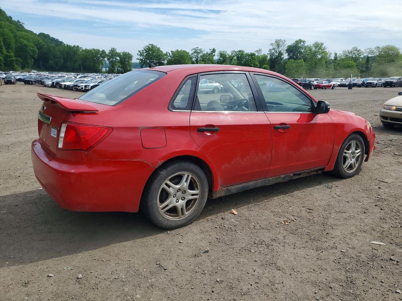2008 Subaru Impreza 2.5i Red vin: JF1GE61628G513958