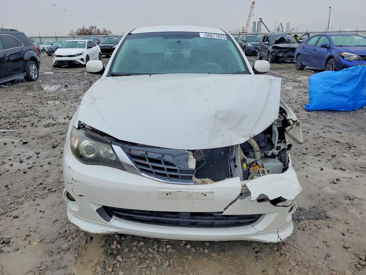 2008 Subaru Impreza 2.5i Белый vin: JF1GE61628H519236