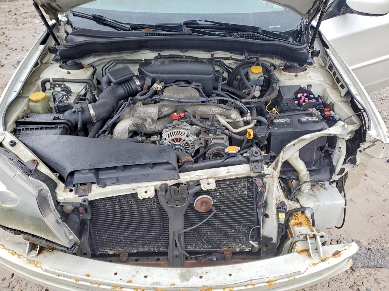 2008 Subaru Impreza 2.5i Белый vin: JF1GE61628H519236