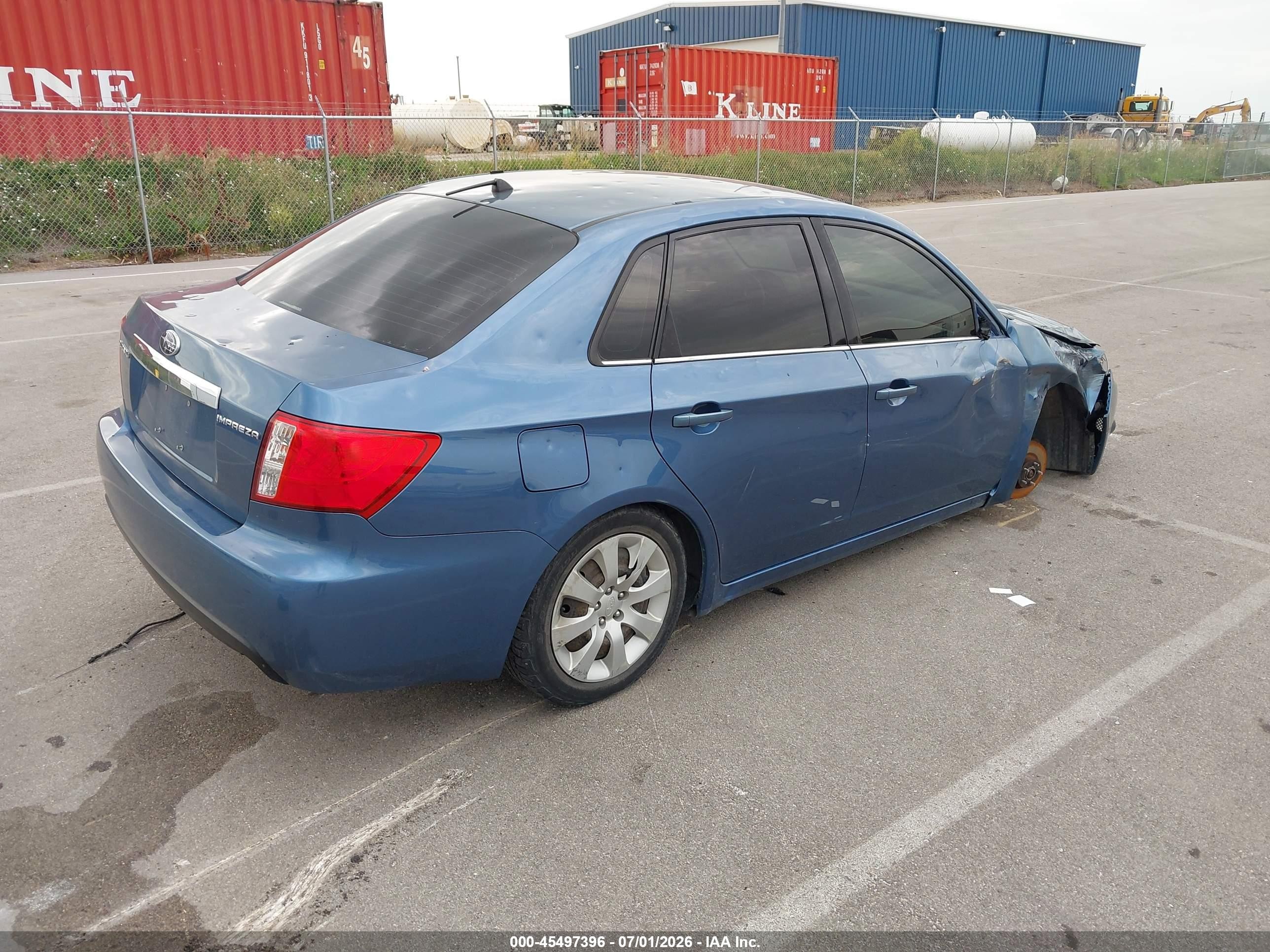2009 Subaru Impreza 2.5i Blue vin: JF1GE61629H505063