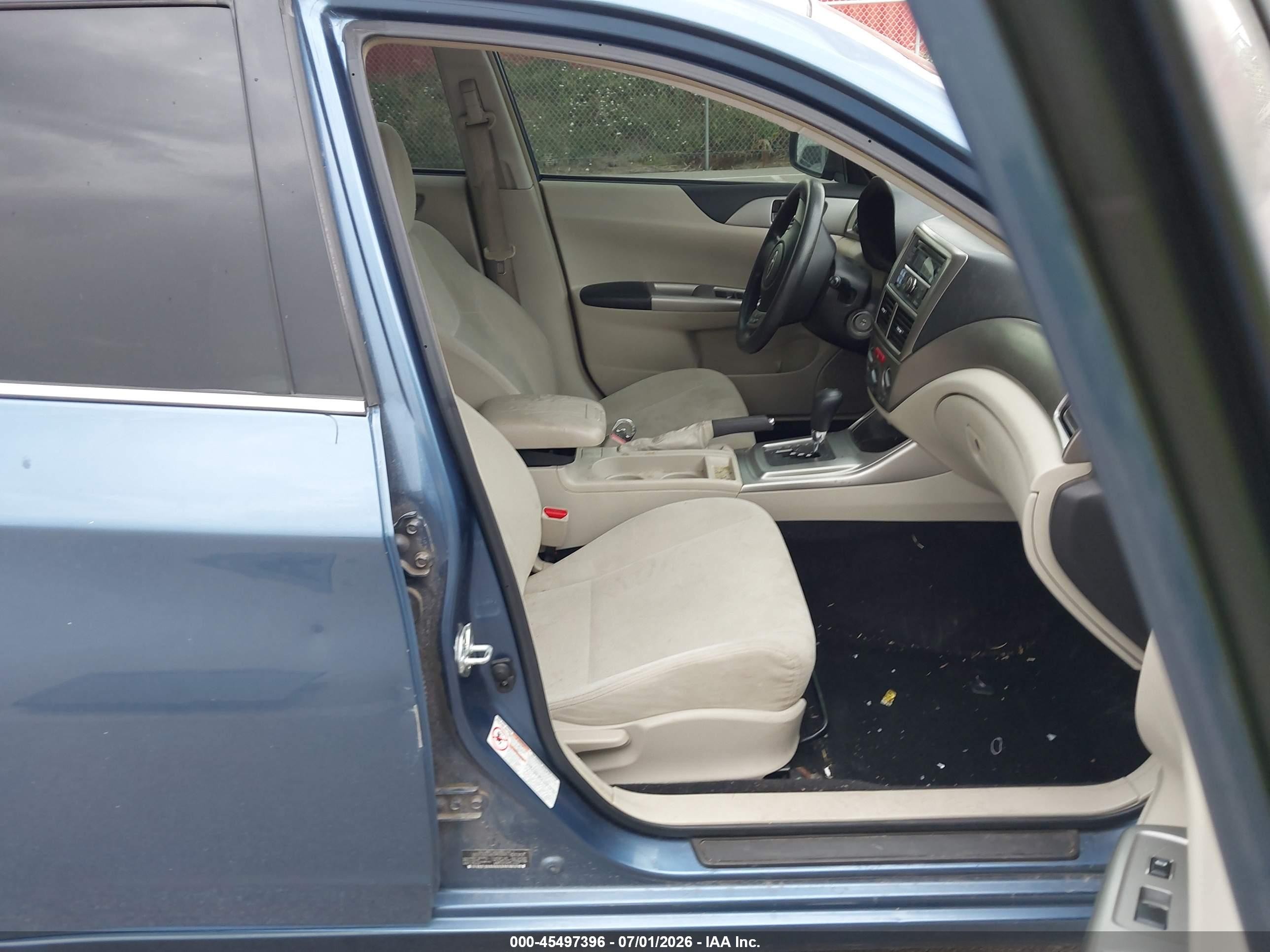 2009 Subaru Impreza 2.5i Blue vin: JF1GE61629H505063